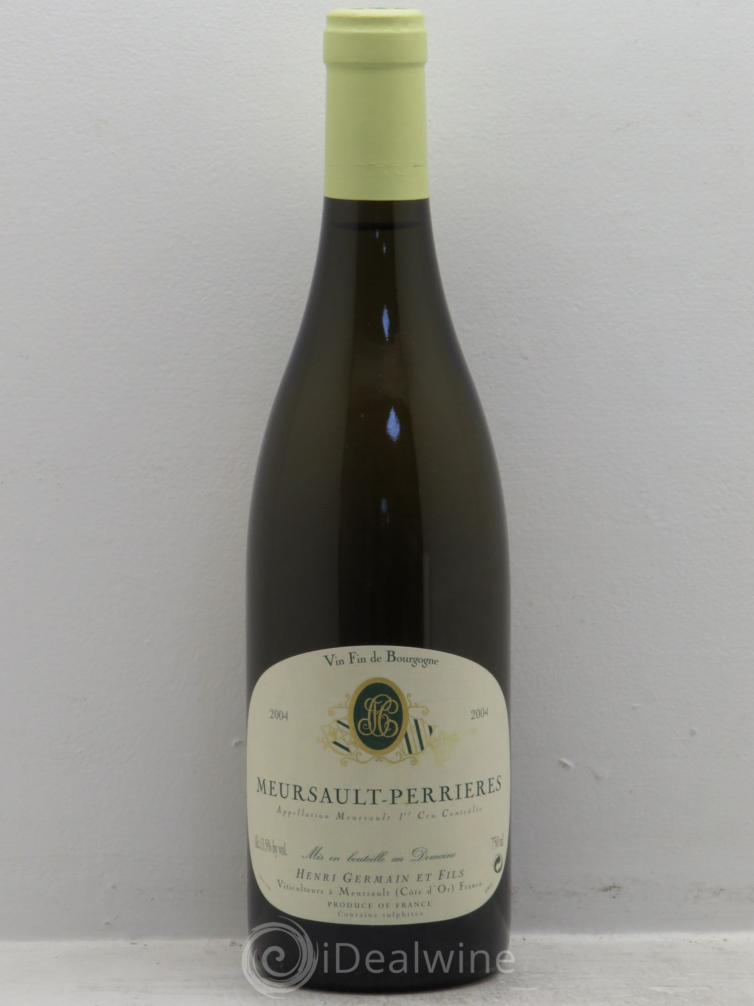 Meursault 1er Cru Domaine Henri Germain 2004 - Lot de 1 bouteille - 0