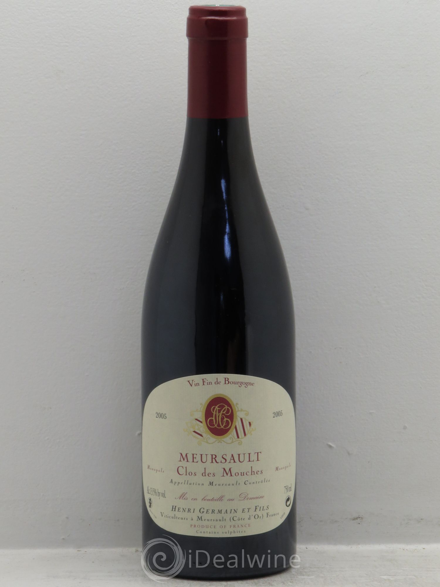 Meursault Clos des mouches -Domaine Henri Germain 2005 - Posten von 1 Flasche - 0