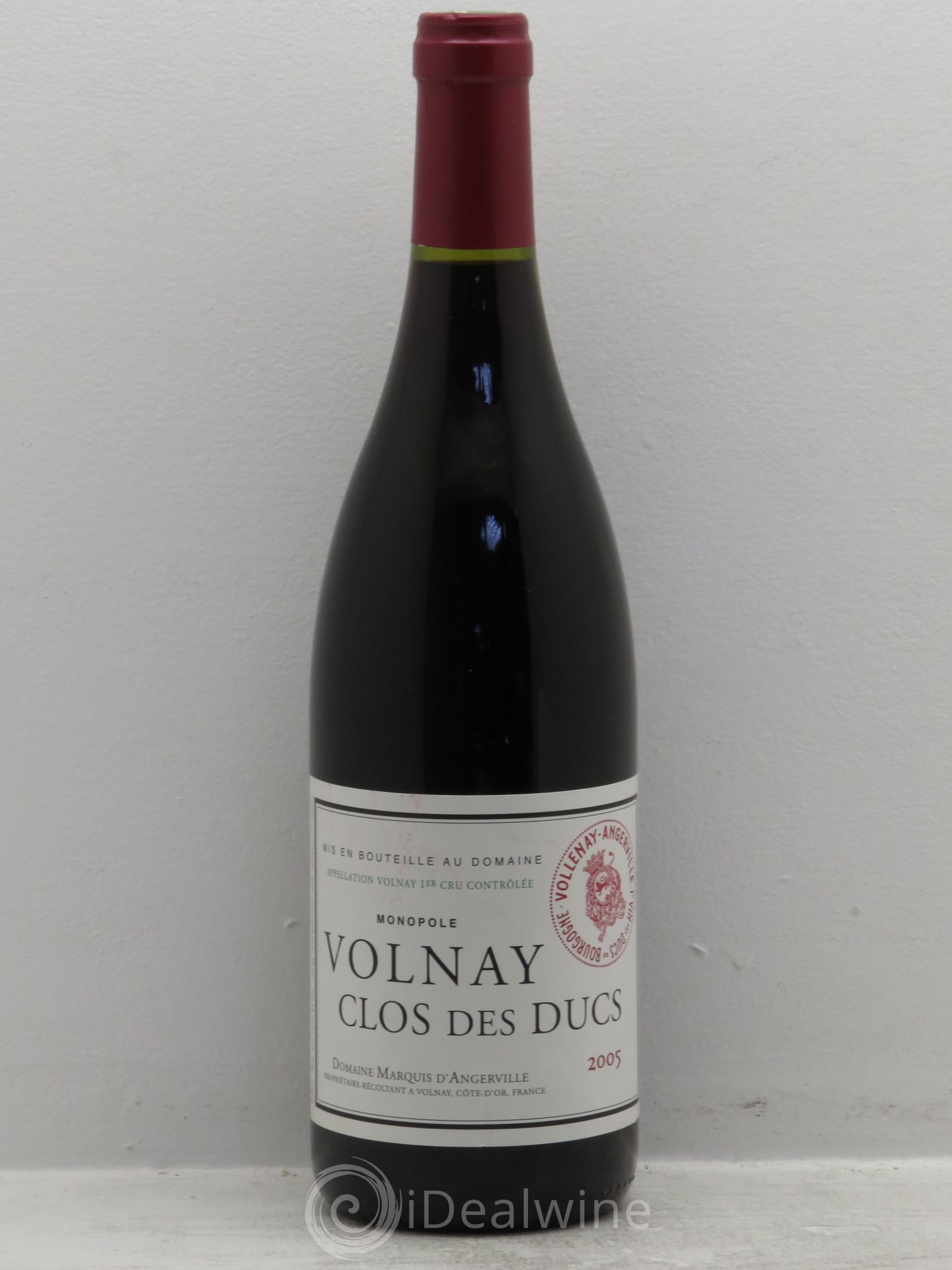Volnay 1er Cru Clos des Ducs Marquis d'Angerville (Domaine) 2005 - Lot de 1 bouteille - 0