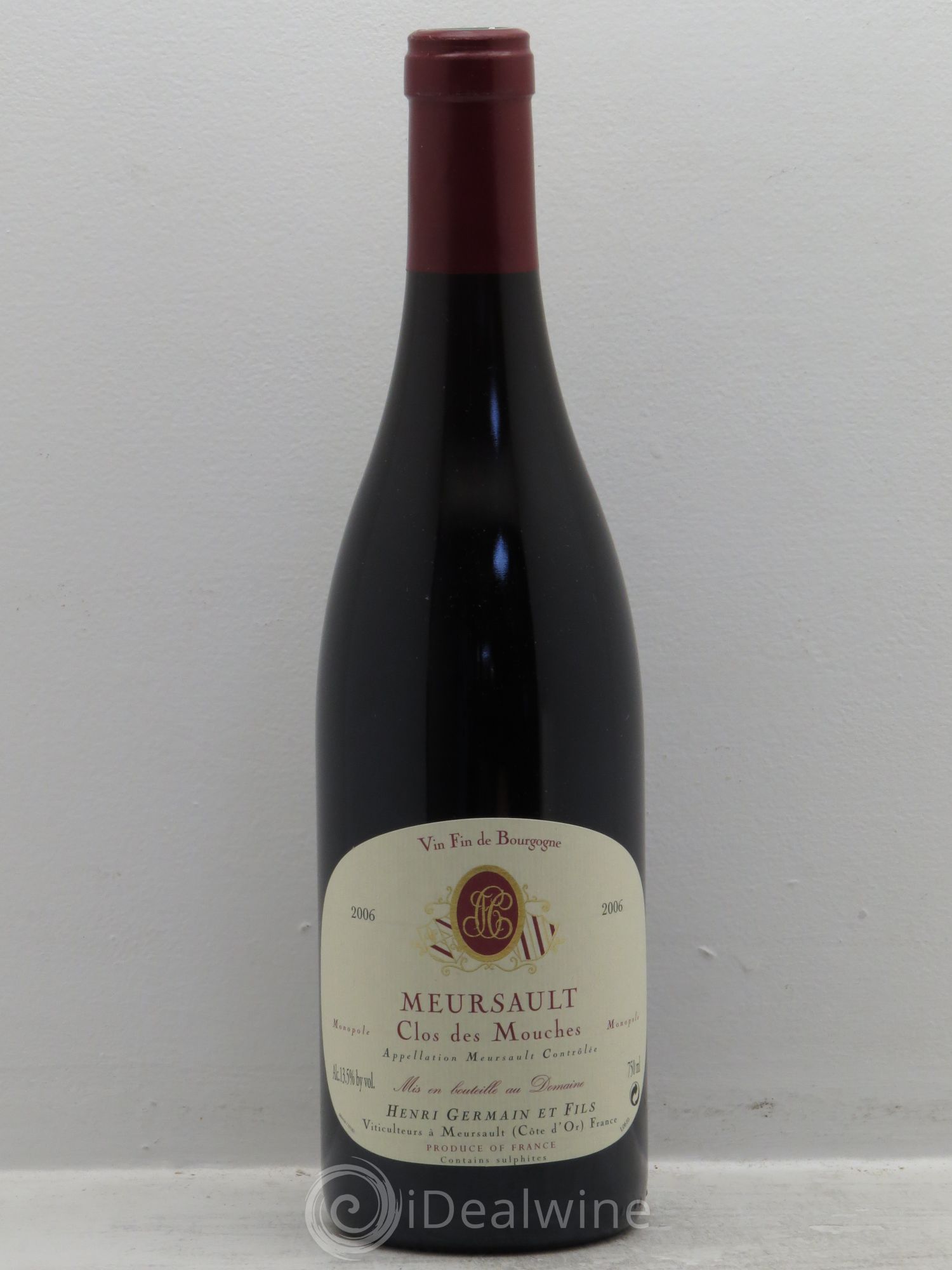 Meursault Clos des Mouches -Domaine Henri Germain 2006 - Posten von 1 Flasche - 0