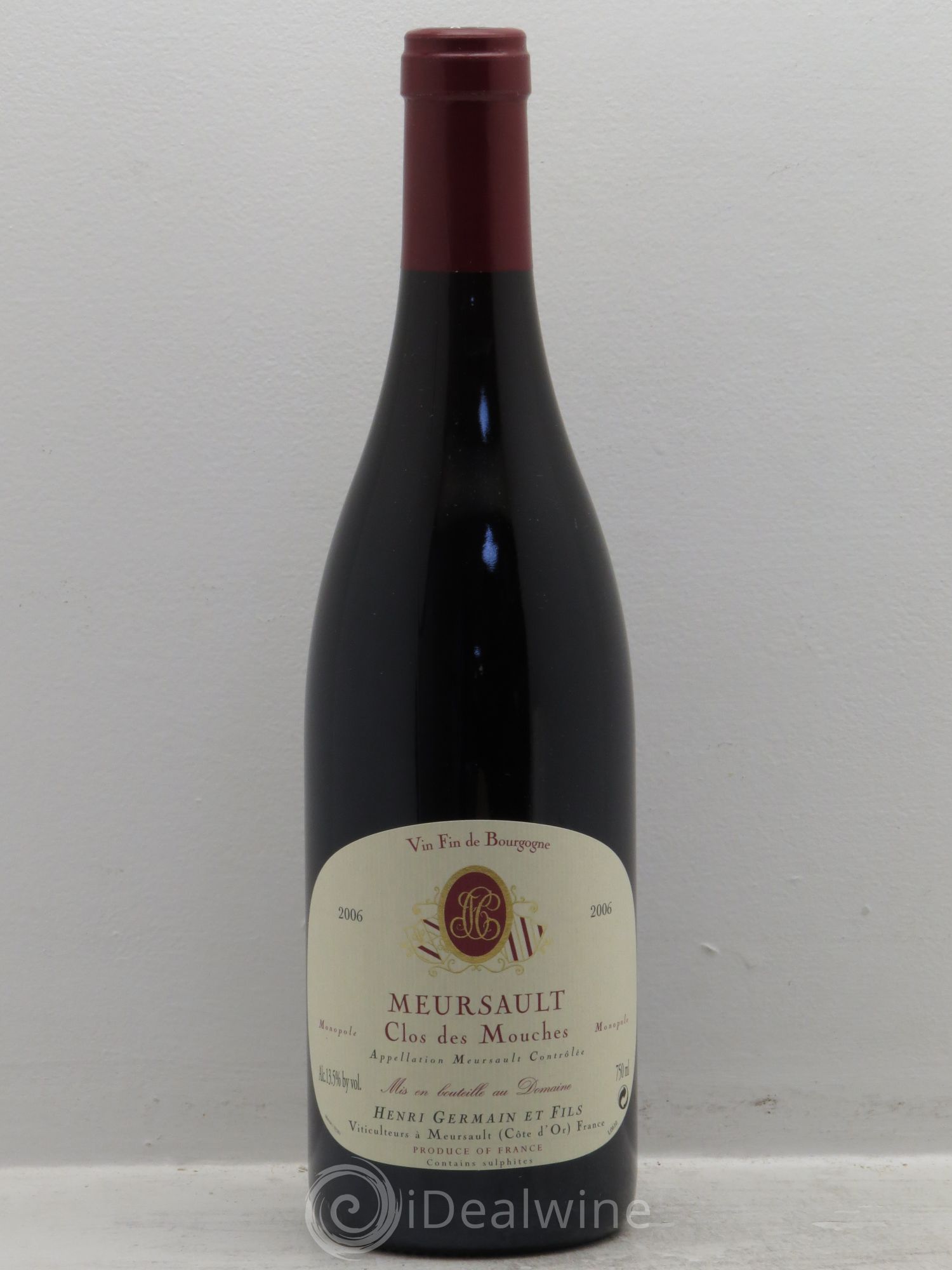 Meursault Clos des Mouches -Domaine Henri Germain 2006 - Posten von 1 Flasche - 0