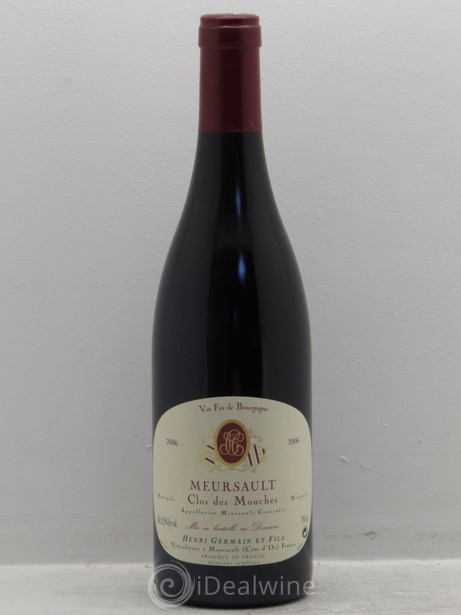 Meursault Clos des Mouches -Domaine Henri Germain 2006 - Posten von 1 Flasche - 0