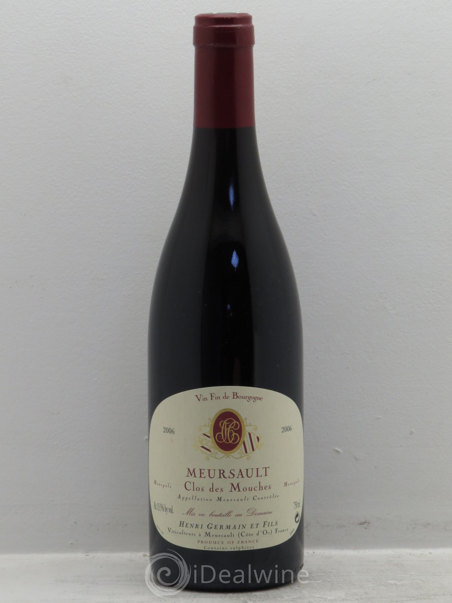 Meursault Clos des Mouches -Domaine Henri Germain 2006 - Posten von 1 Flasche - 0