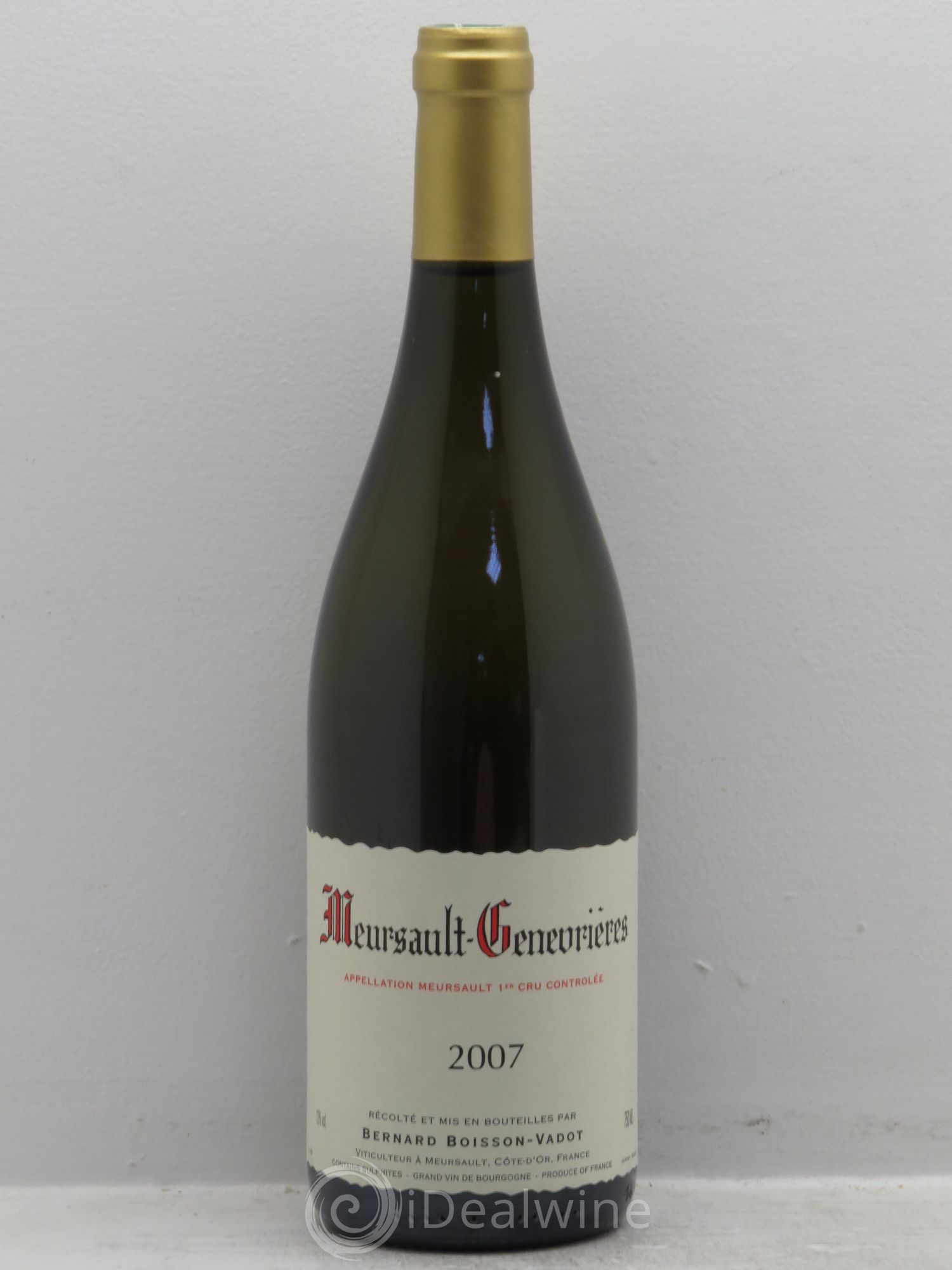 Meursault 1er Cru Domaine Boisson-Vadot 2007 - Posten von 1 Flasche - 0