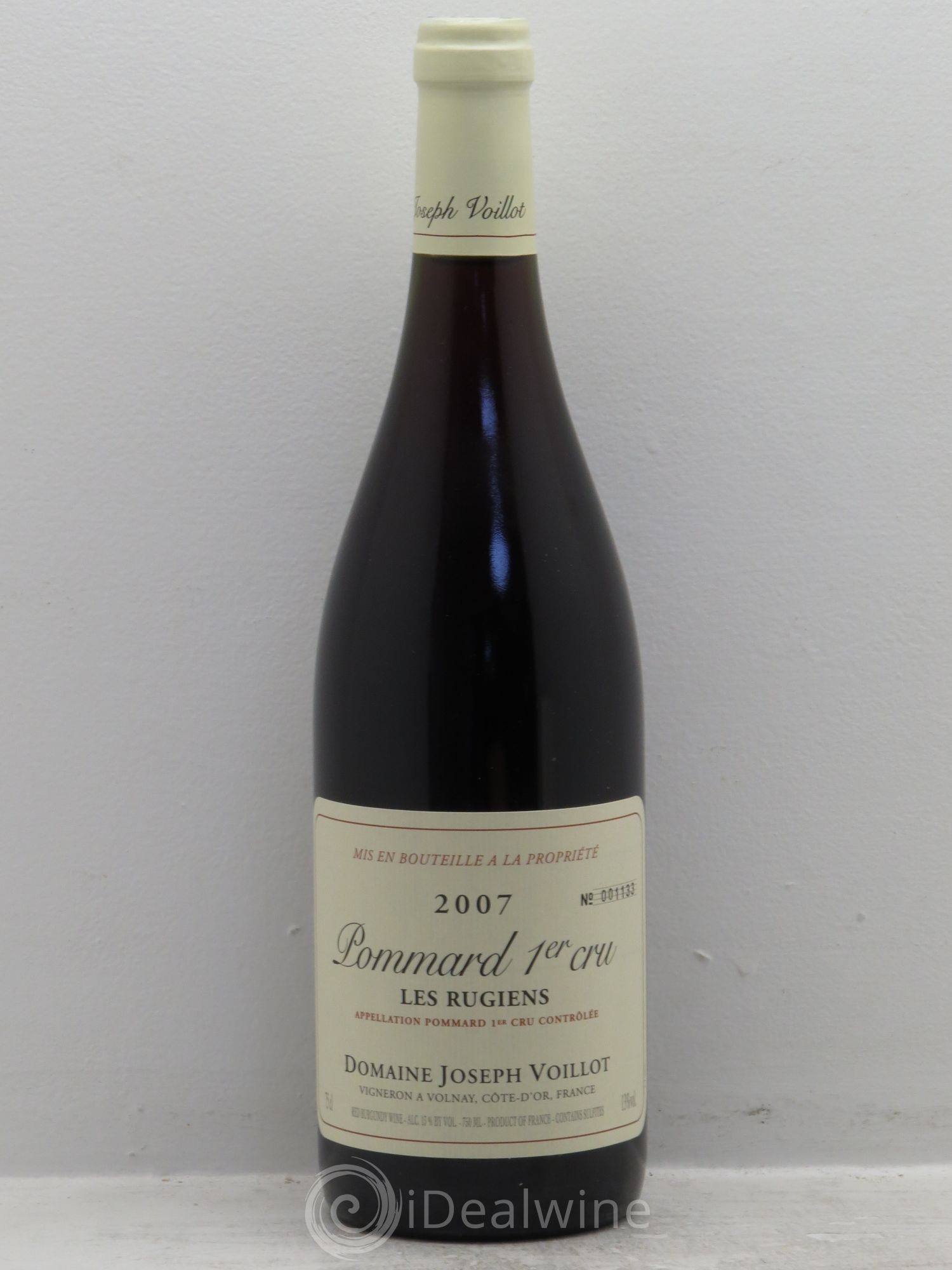 Pommard 1er Cru Domaine Joseph Voillot 2007 - Posten von 1 Flasche - 0