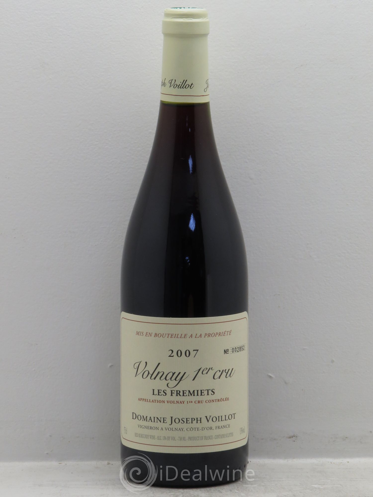Volnay 1er Cru Domaine Joseph Voillot 2007 - Posten von 1 Flasche - 0