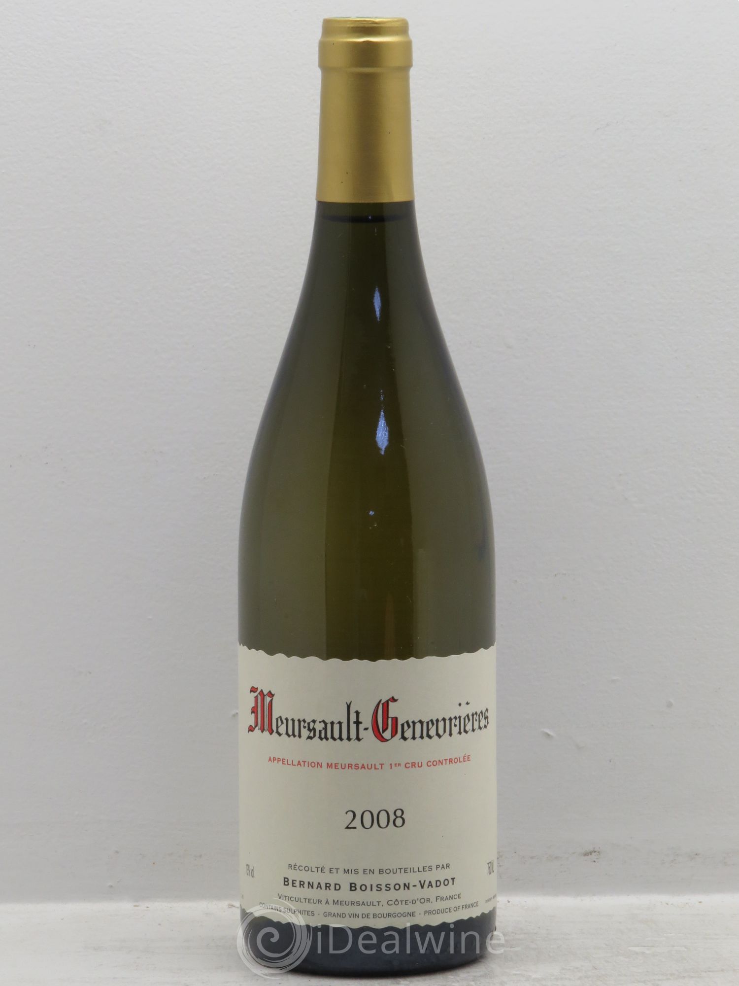 Meursault 1er Cru Domaine Boisson-Vadot 2008 - Posten von 1 Flasche - 0