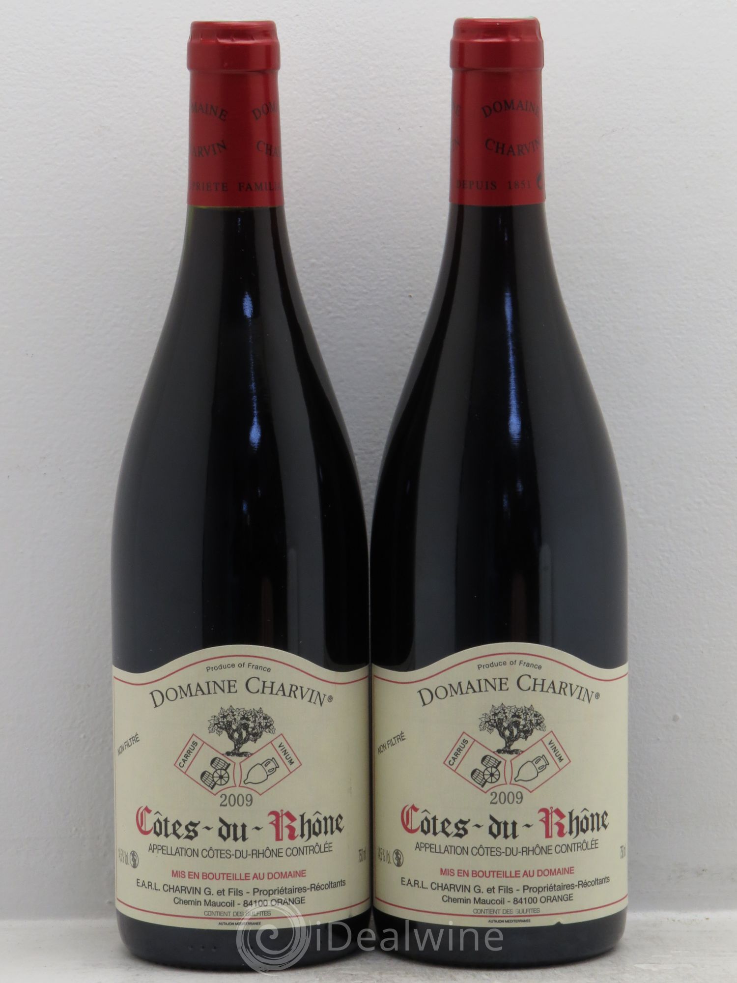 Côtes-du-Rhône Charvin (Domaine) 2009 - Lot de 2 bouteilles - 0
