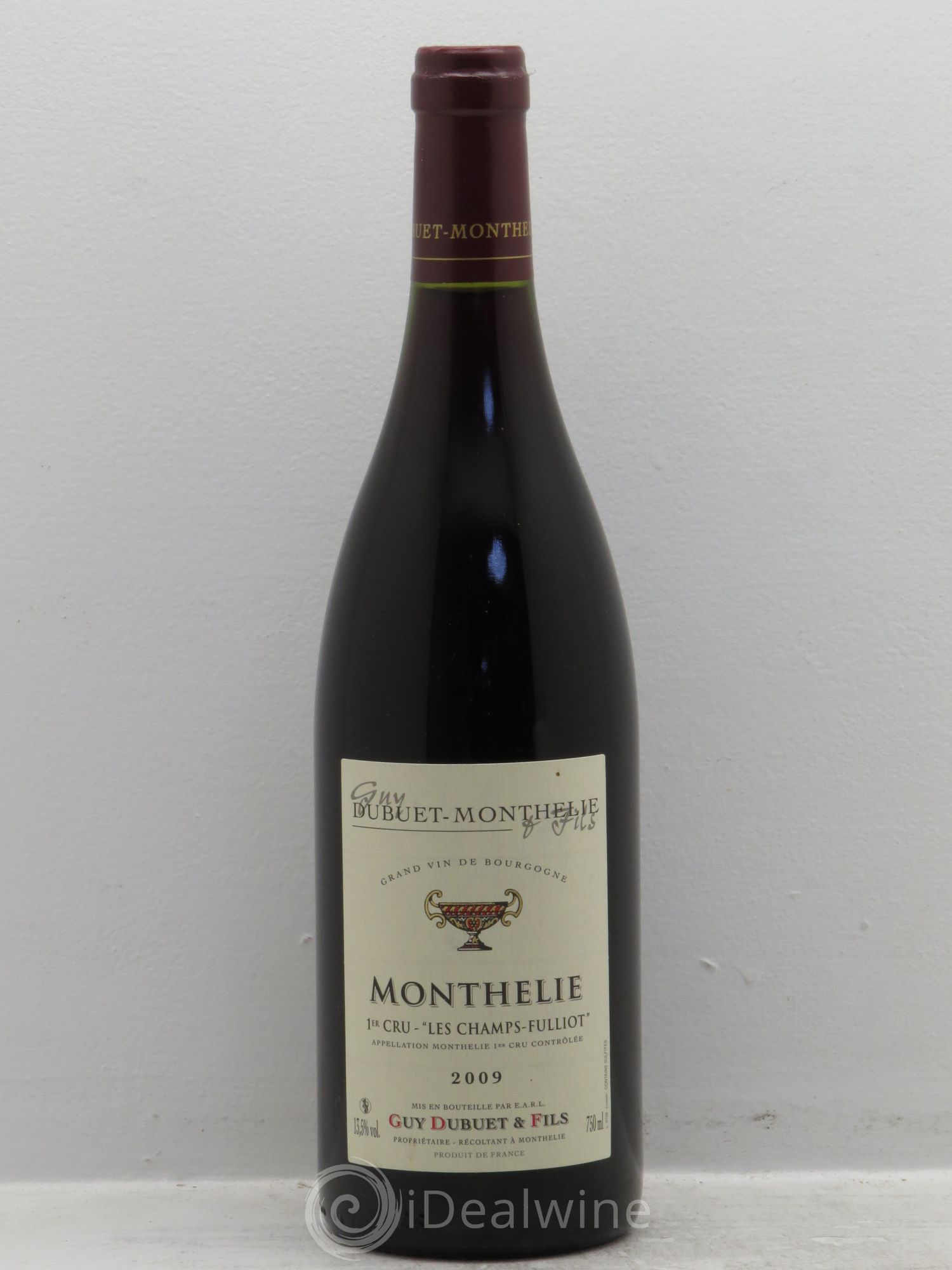 Monthélie 1er Cru Domaine Guy Dubuet et fils 2009 - Posten von 1 Flasche - 0