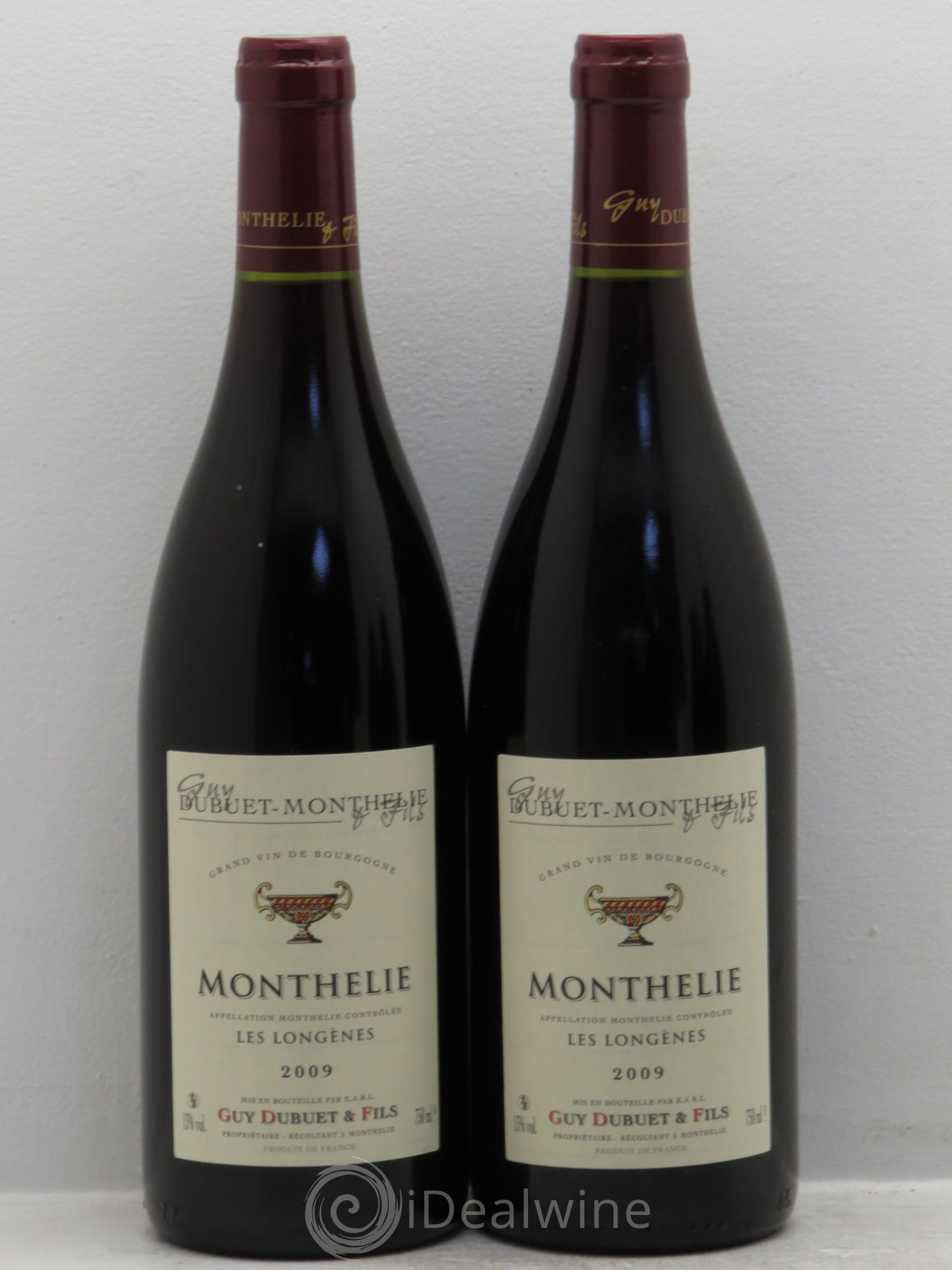 Monthélie Les Longènes -Domaine Guy Dubuet 2009 - Posten von 2 Flaschen - 0