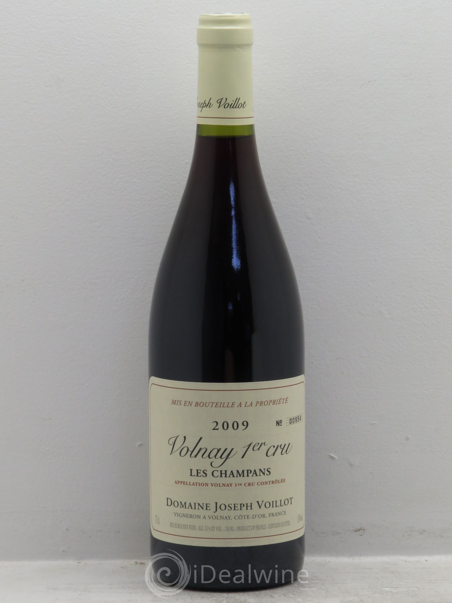 Volnay 1er Cru les Champans Joseph Voillot (Domaine) 2009 - Lot de 1 bouteille - 0