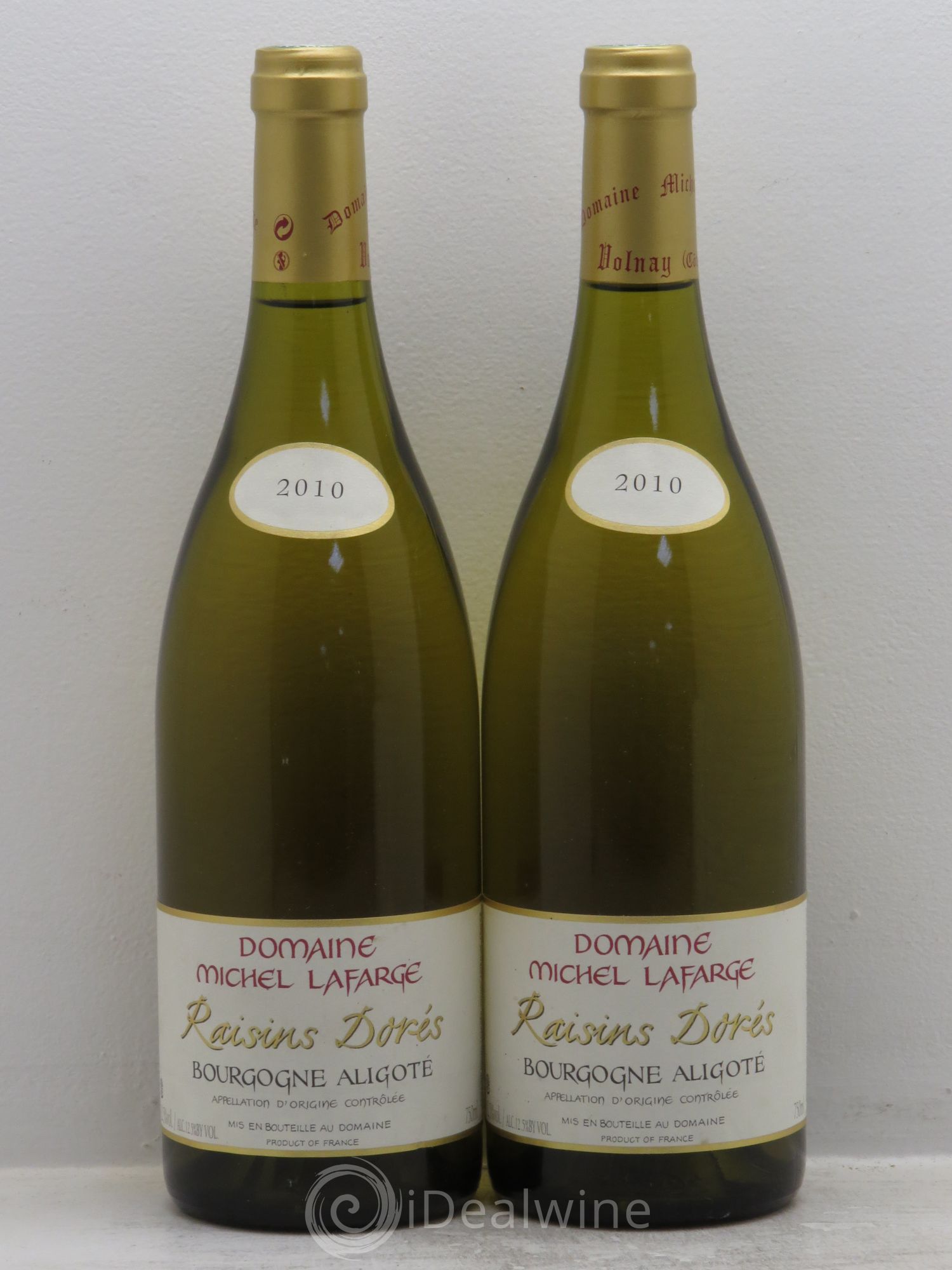 Bourgogne Aligoté -Raisins Dorés -Domaine Michel Lafarge 2010 - Posten von 2 Flaschen - 0