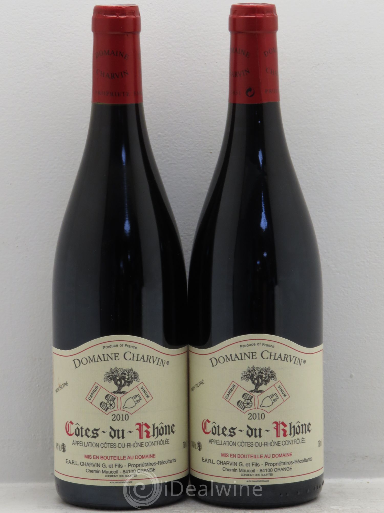 Côtes-du-Rhône Charvin (Domaine) 2010 - Lot de 2 bouteilles - 0