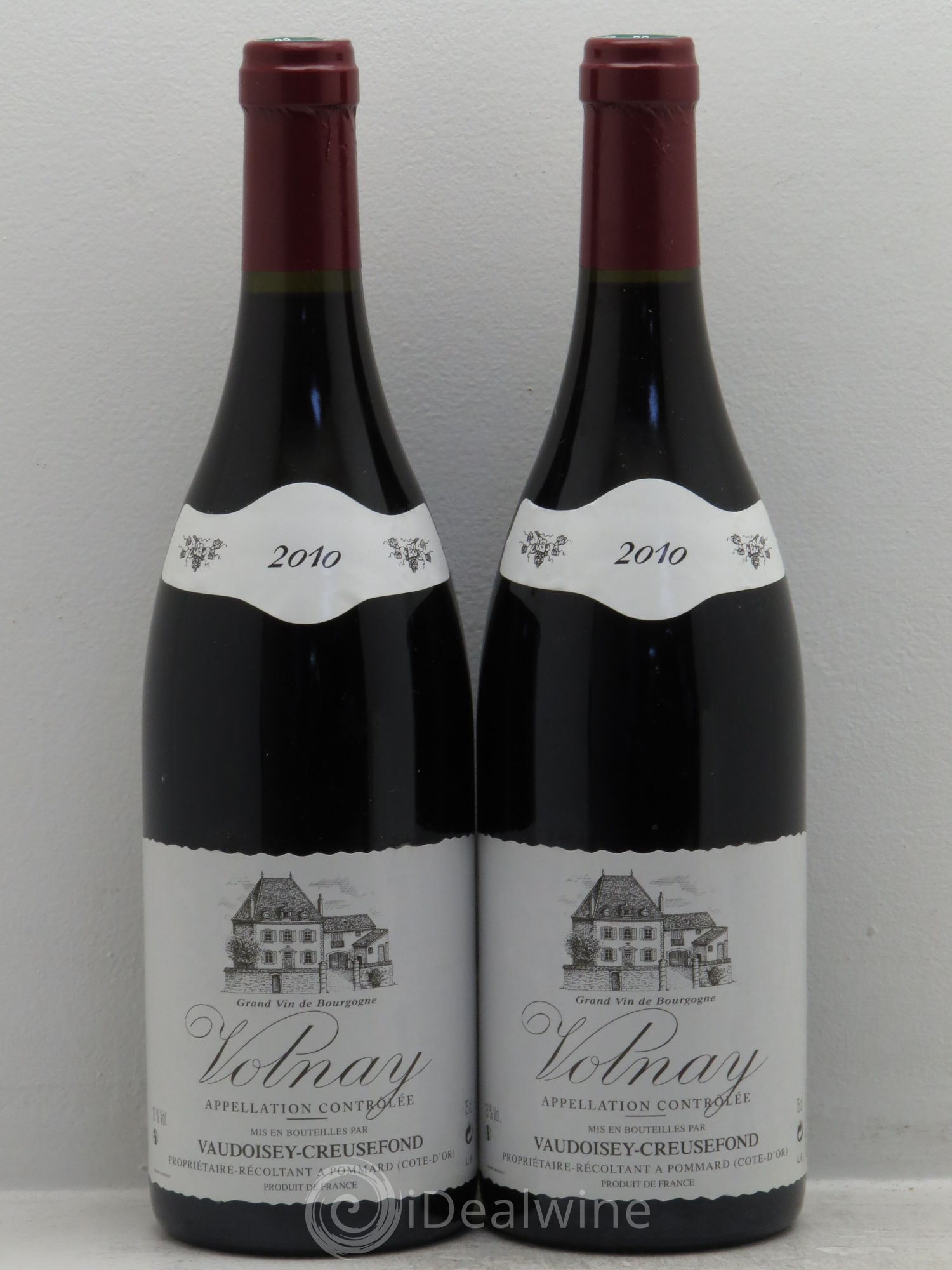 Volnay Domaine Vaudoisey-Creusefond 2010 - Lot de 2 bouteilles - 0