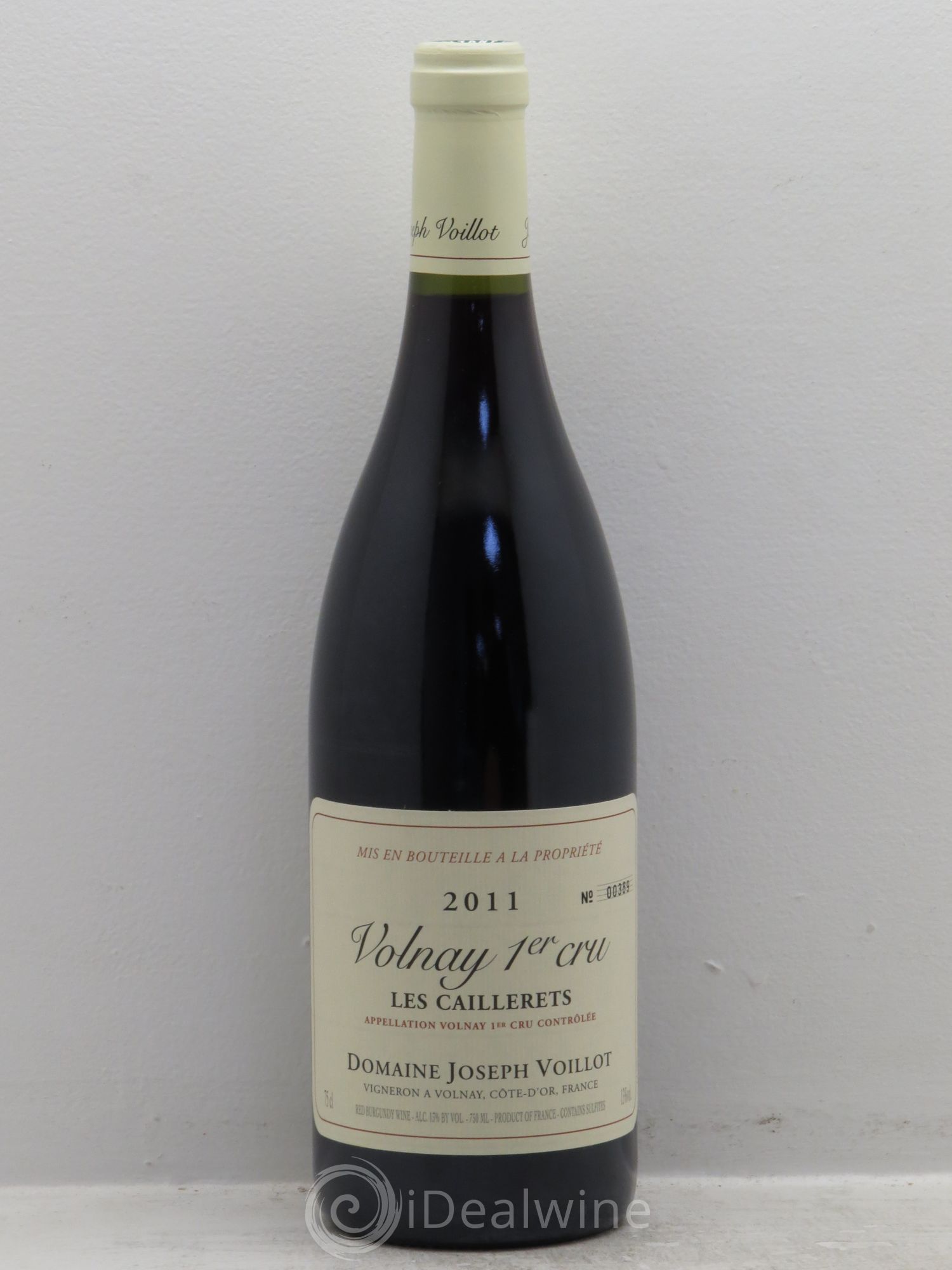 Volnay 1er Cru Domaine Joseph Voillot 2011 - Posten von 1 Flasche - 0