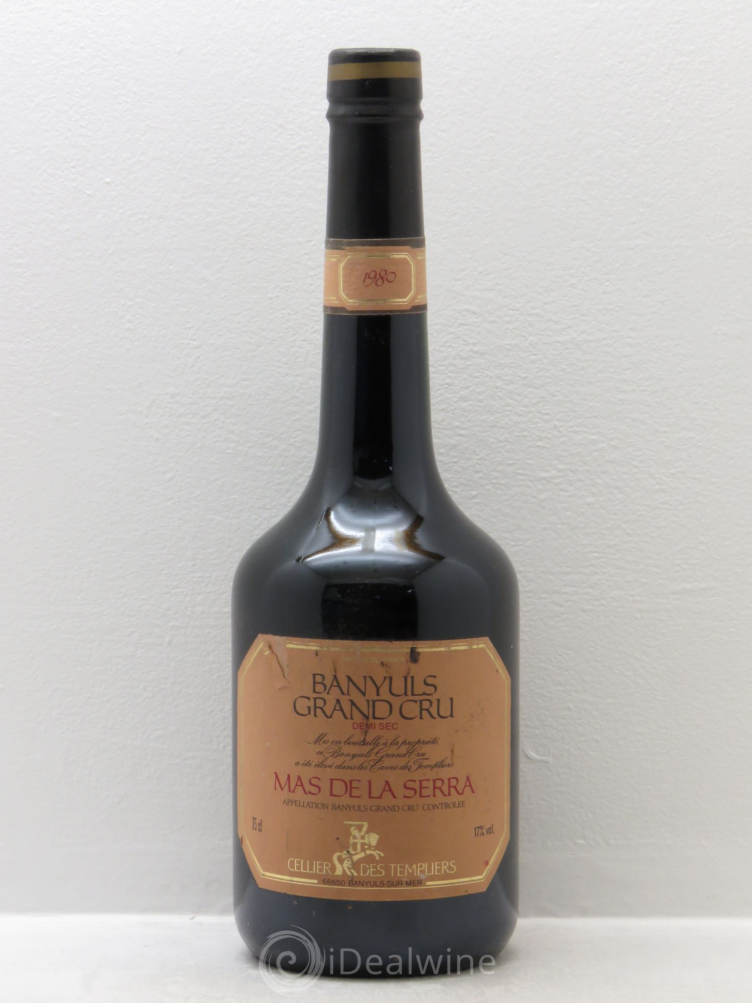 Banyuls Grand cru Mas de la Serra Celllier des Templiers demi sec 1980 - Posten von 1 Flasche - 0