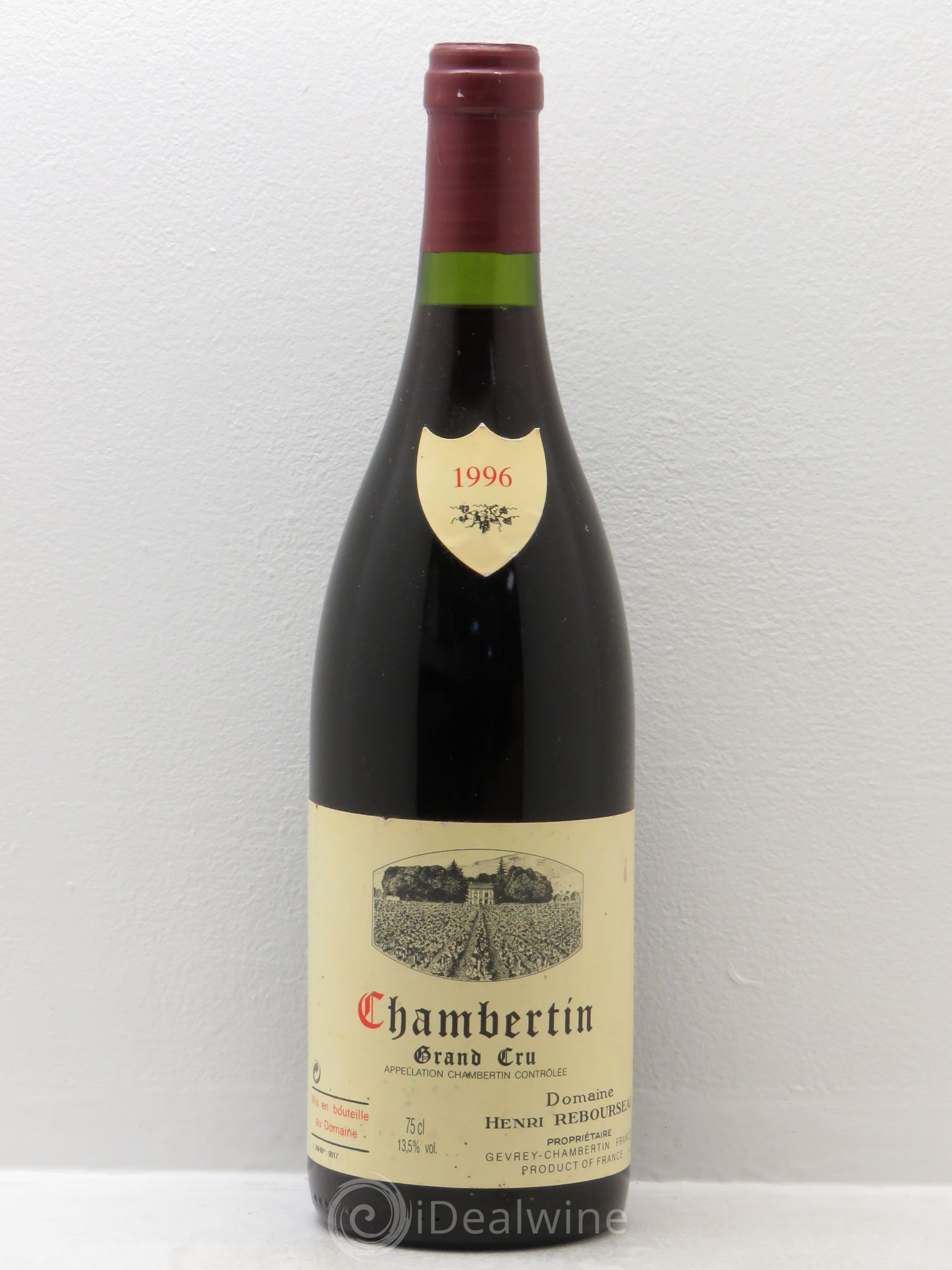 Chambertin Grand Cru Henri Rebourseau 1996 - Lot de 1 bouteille - 0