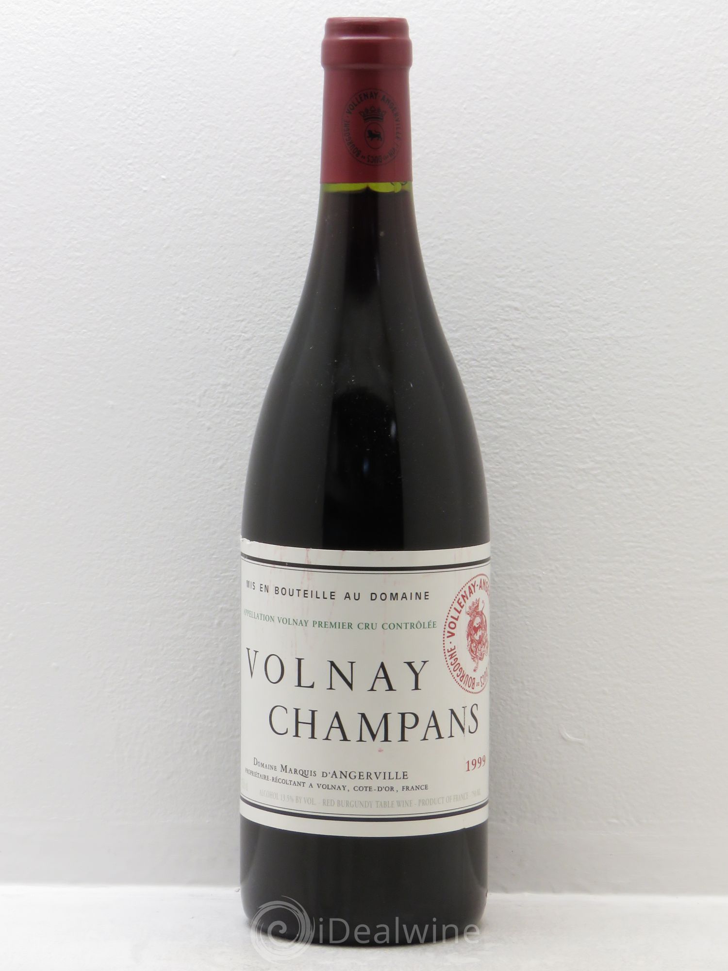 Volnay 1er Cru Champans Marquis d'Angerville (Domaine) 1999 - Lot de 1 bouteille - 0
