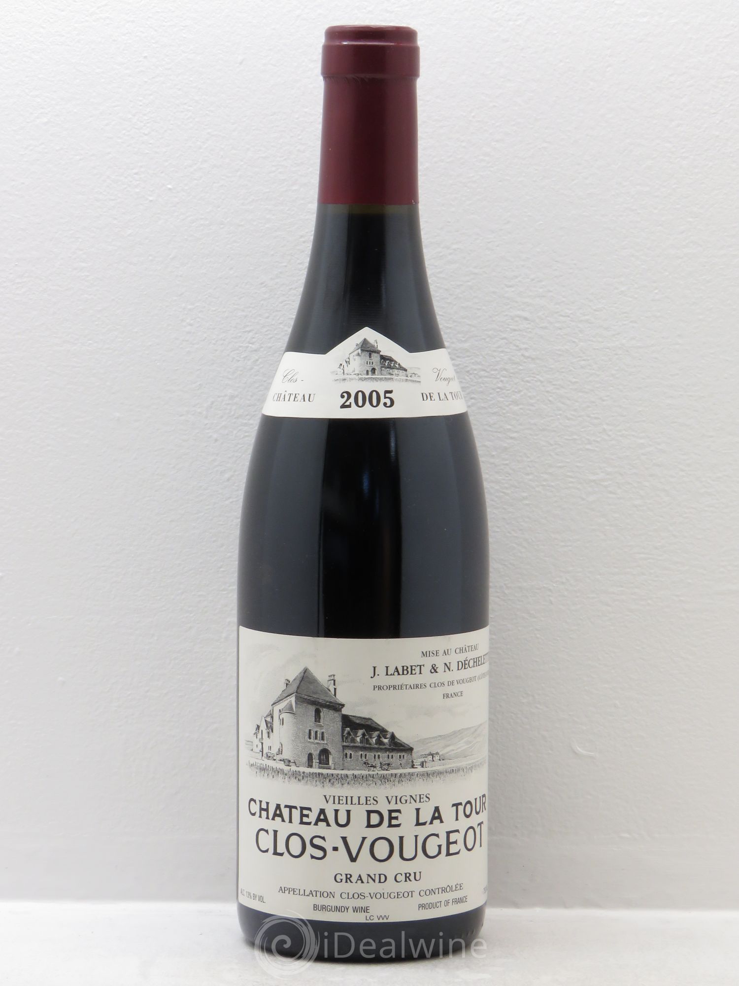 Clos de Vougeot Grand Cru Vieilles Vignes Château de La Tour 2005 - Lot de 1 bouteille - 0
