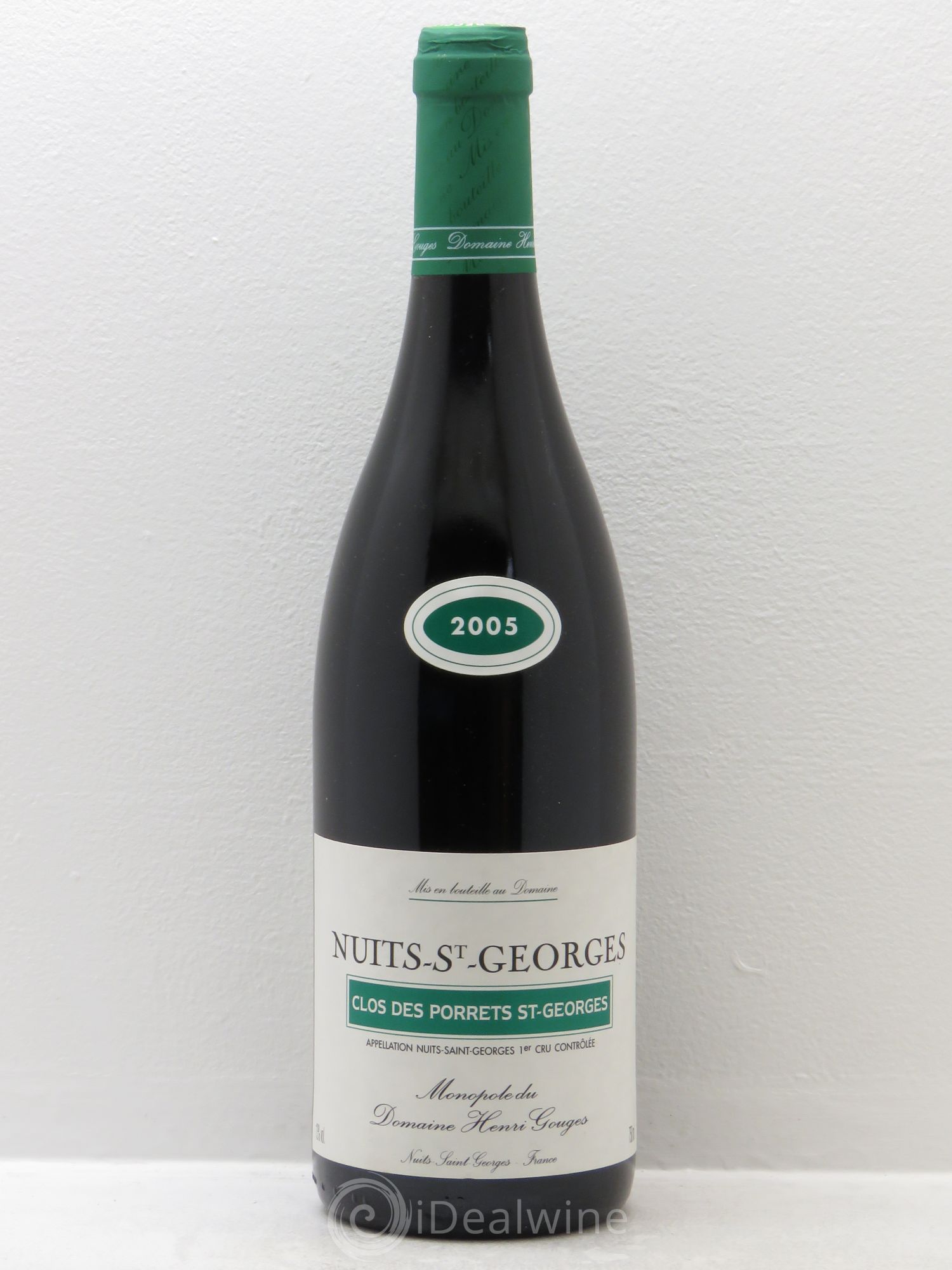 Nuits-Saint-Georges 1er Cru Clos des Porrets St Georges Henri Gouges 2005 - Lot de 1 bouteille - 0