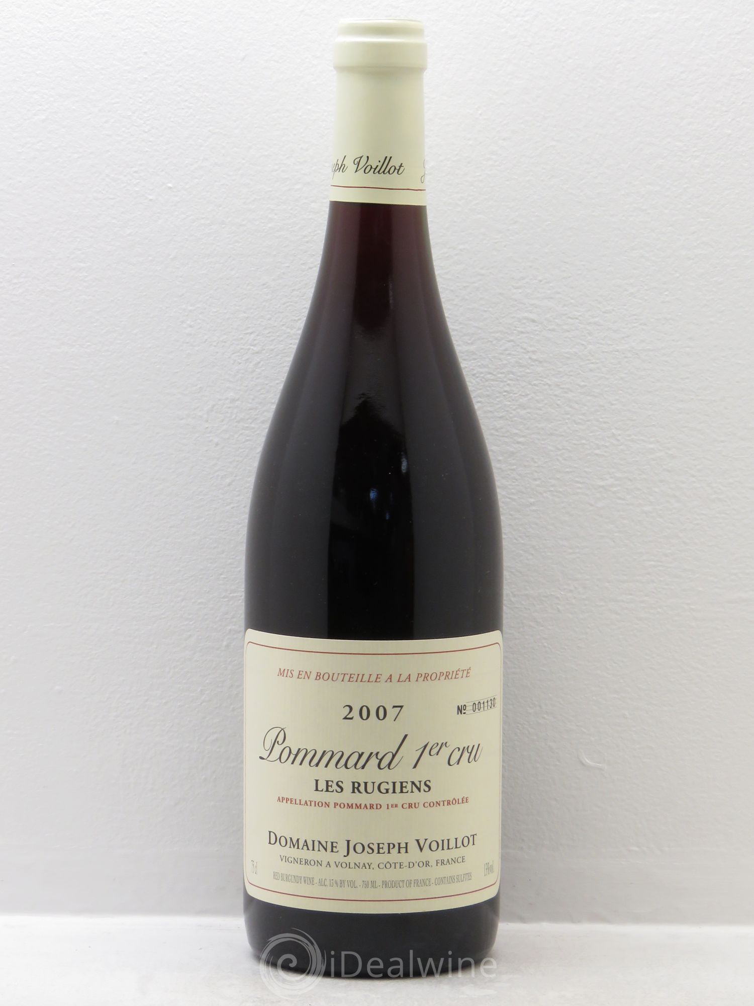 Pommard 1er Cru Joseph Voillot 2007 - Lot de 1 bouteille - 0