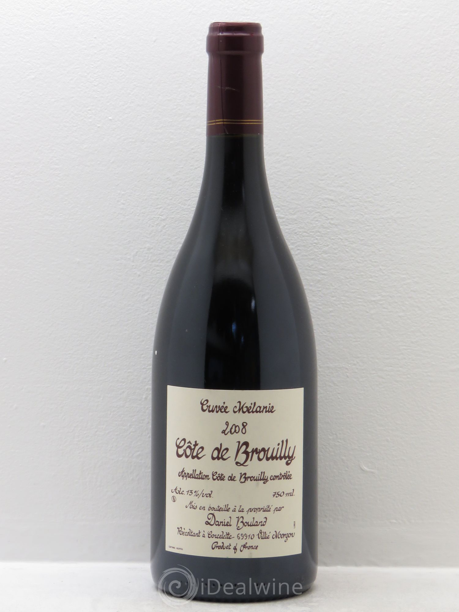 Côte de Brouilly Domaine Daniel Bouland cuvée Mélanie 2008 - Posten von 1 Flasche - 0