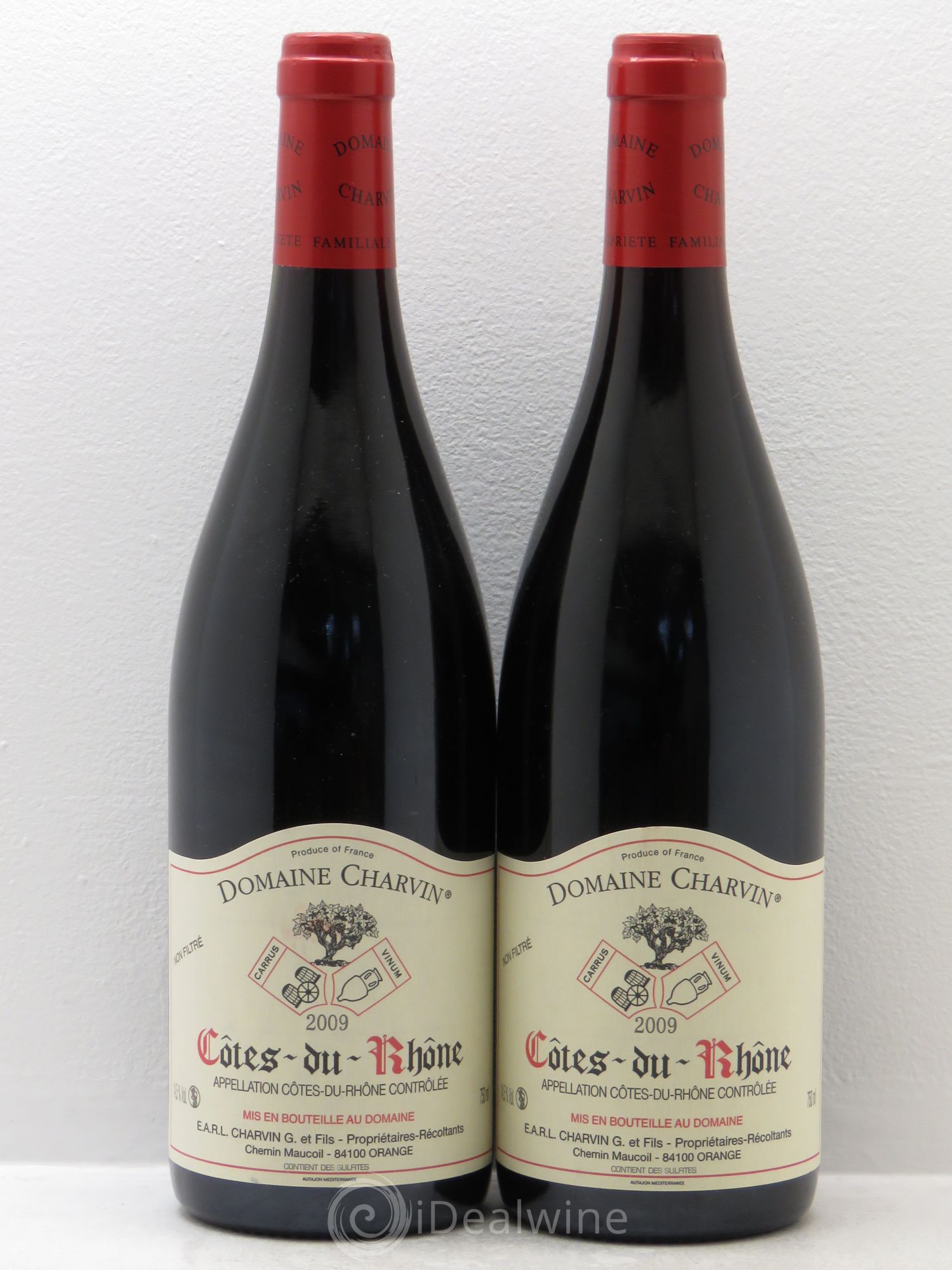 Côtes-du-Rhône Charvin (Domaine) 2009 - Lot de 2 bouteilles - 0