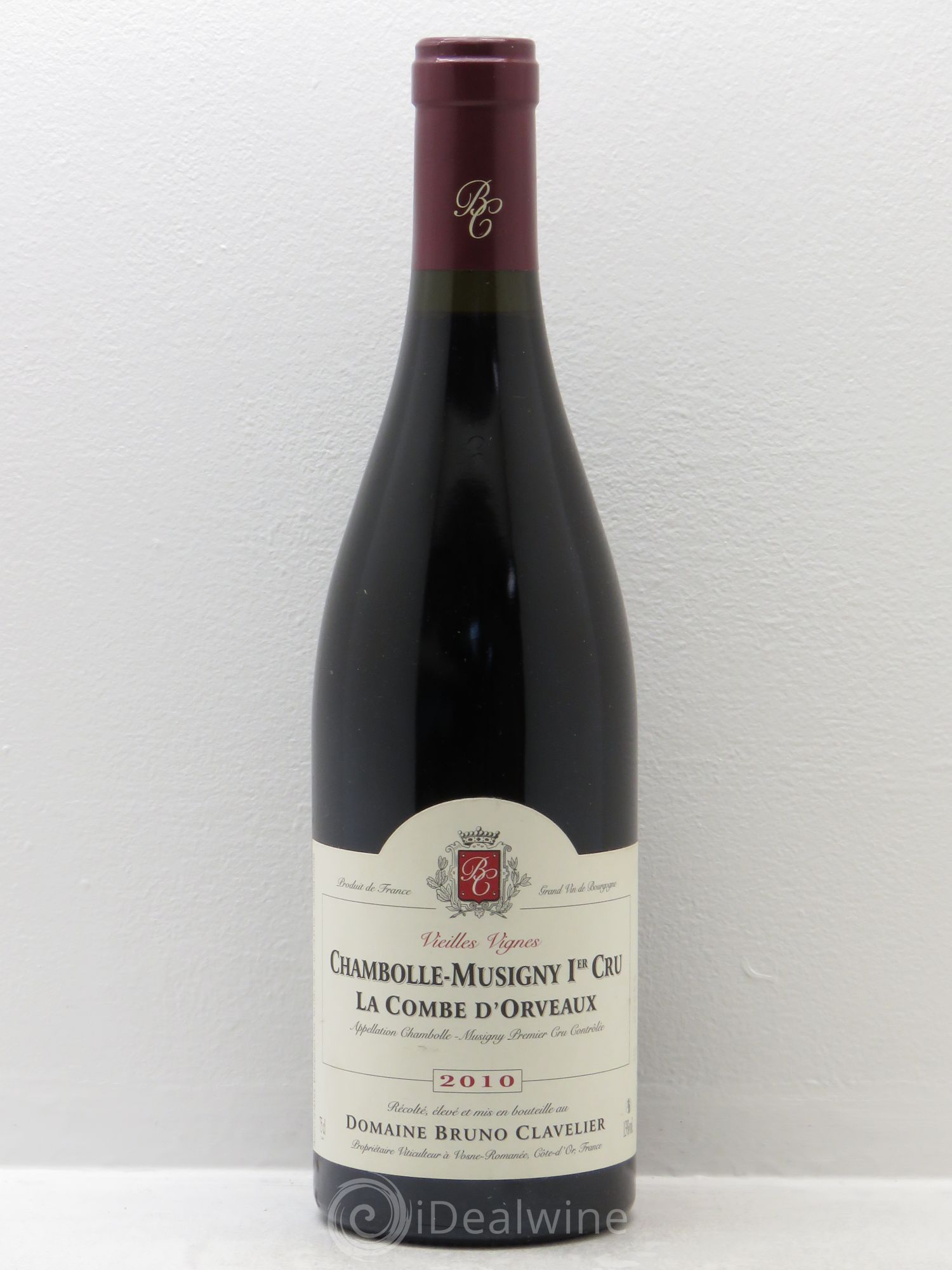 Chambolle-Musigny 1er Cru La Combe d'Orveaux Vieilles Vignes Bruno Clavelier 2010 - Lot de 1 bouteille - 0