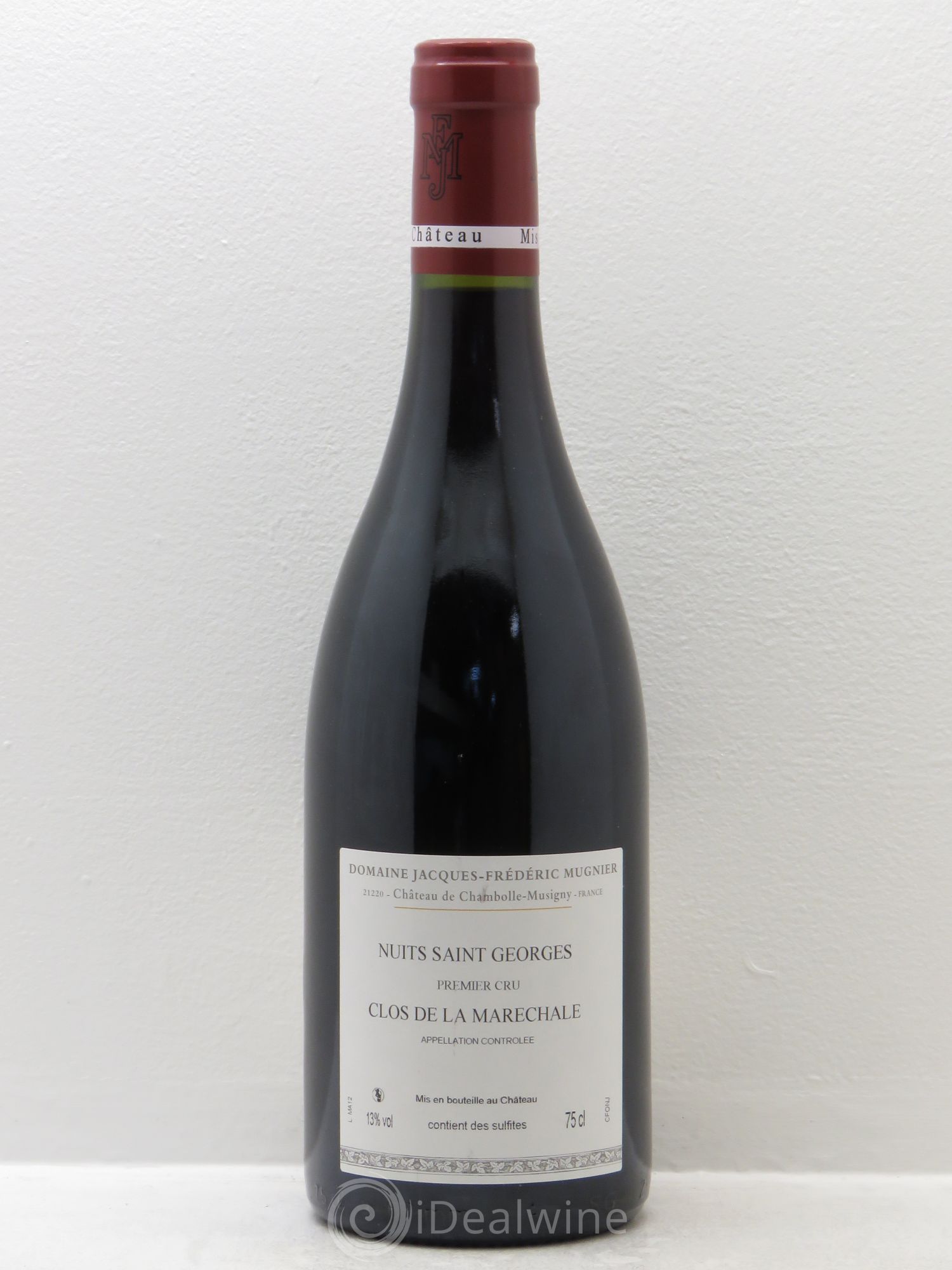 Nuits-Saint-Georges 1er Cru Clos de La Maréchale Jacques-Frédéric Mugnier 2012 - Lot de 1 bouteille - 1