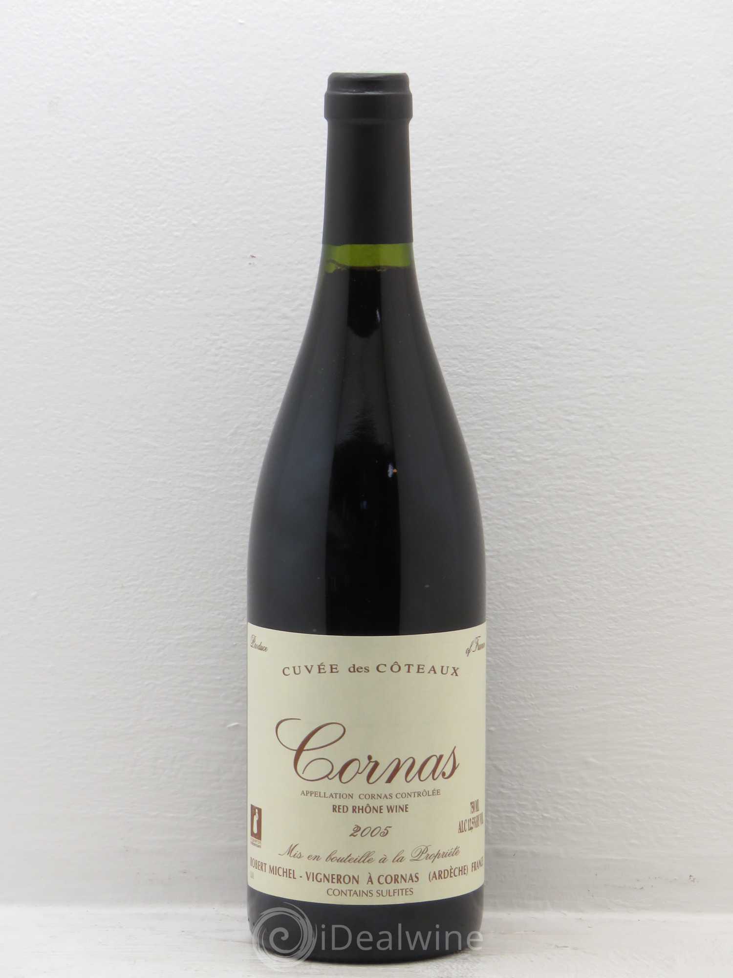 Cornas Cuvée des Coteaux Robert Michel 2005 - Lot de 1 bouteille - 0