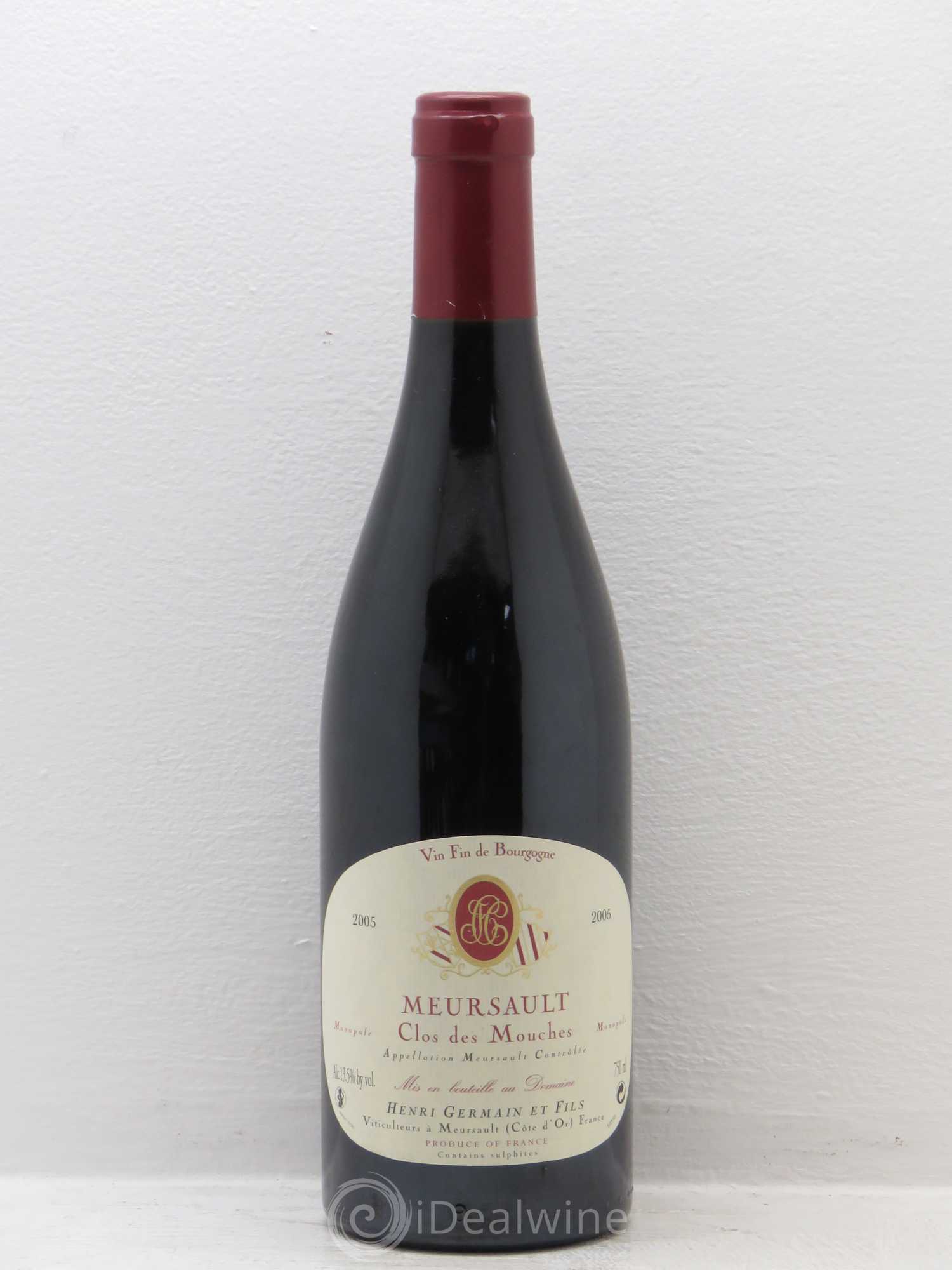 Meursault Clos des mouches Henri Germain 2005 - Posten von 1 Flasche - 0