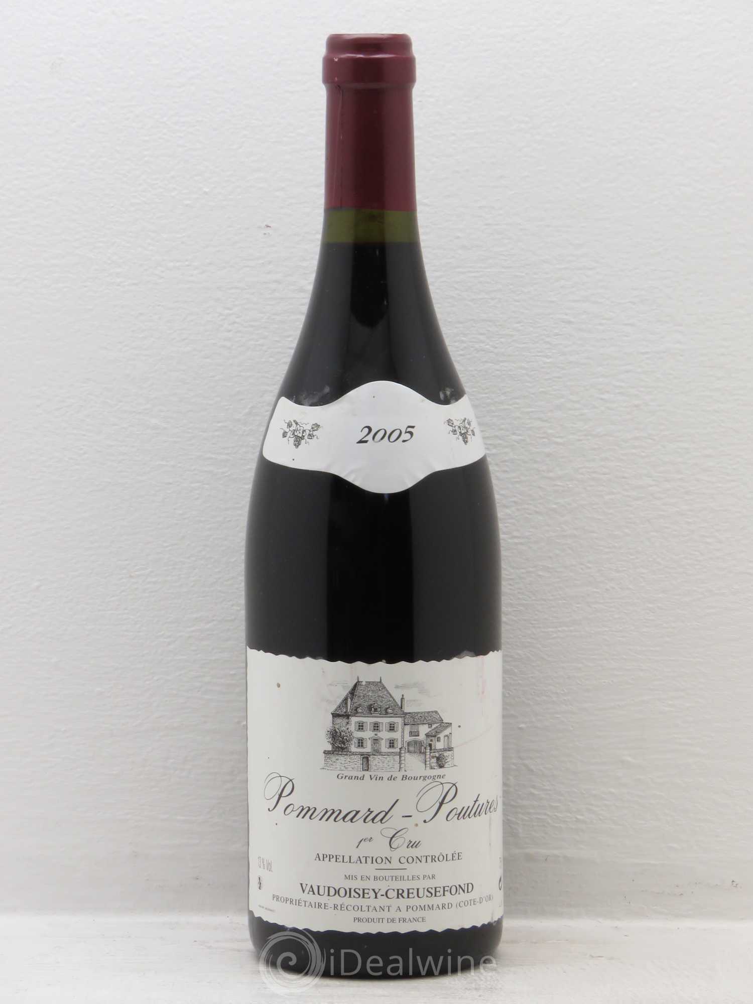 Pommard 1er Cru Vaudoisey creusefond 2005 - Lot de 1 bouteille - 0