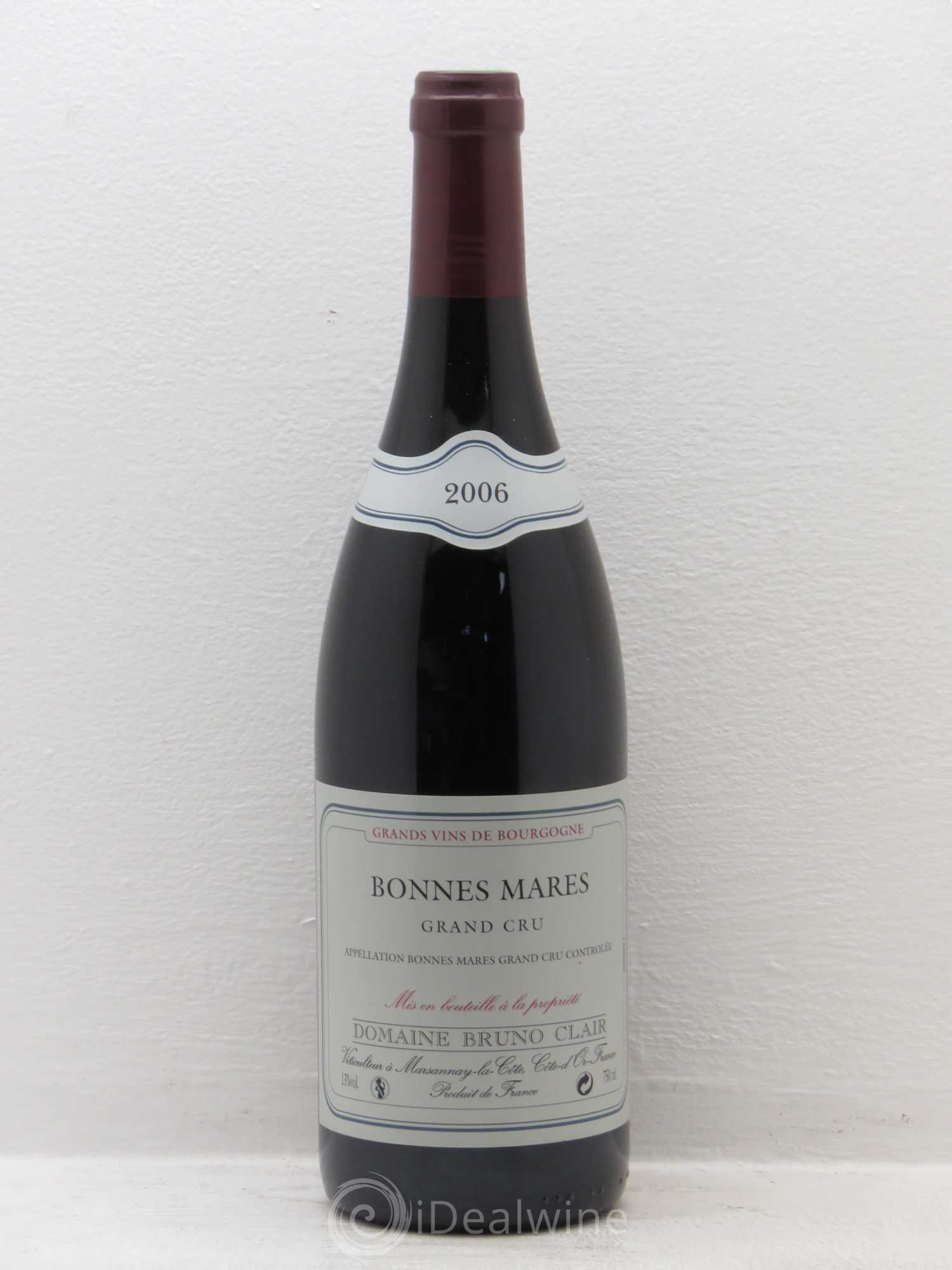 Bonnes-Mares Grand Cru Bruno Clair (Domaine) 2006 - Lot de 1 bouteille - 0