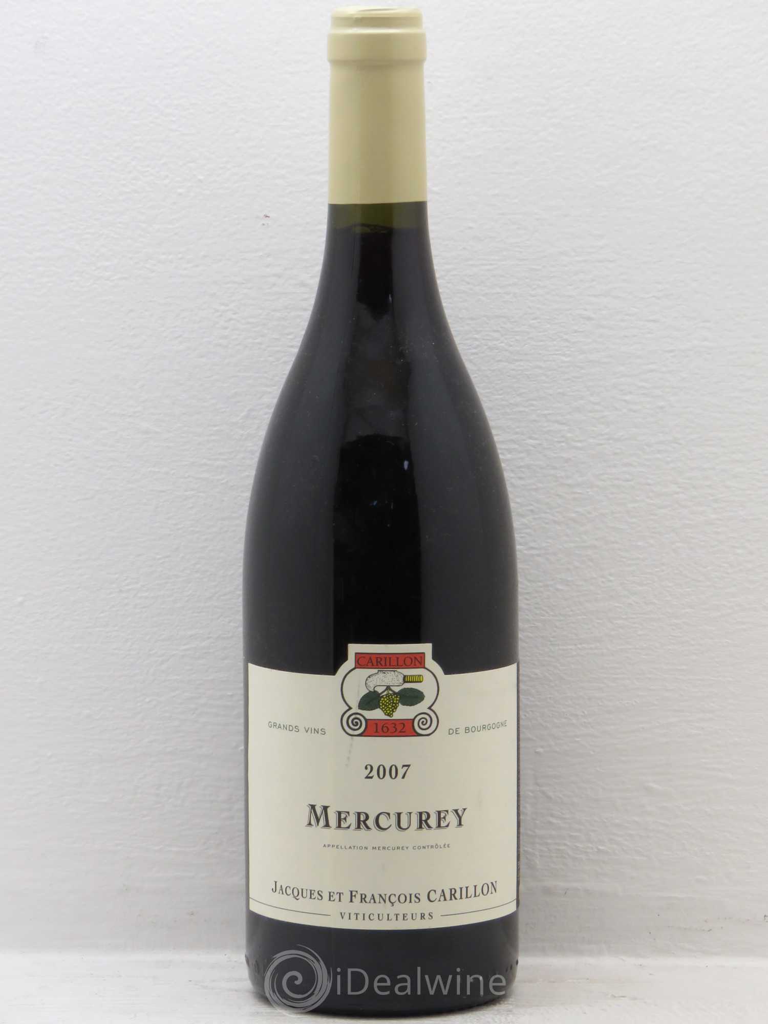 Mercurey Louis Carillon 2007 - Lot de 1 bouteille - 0