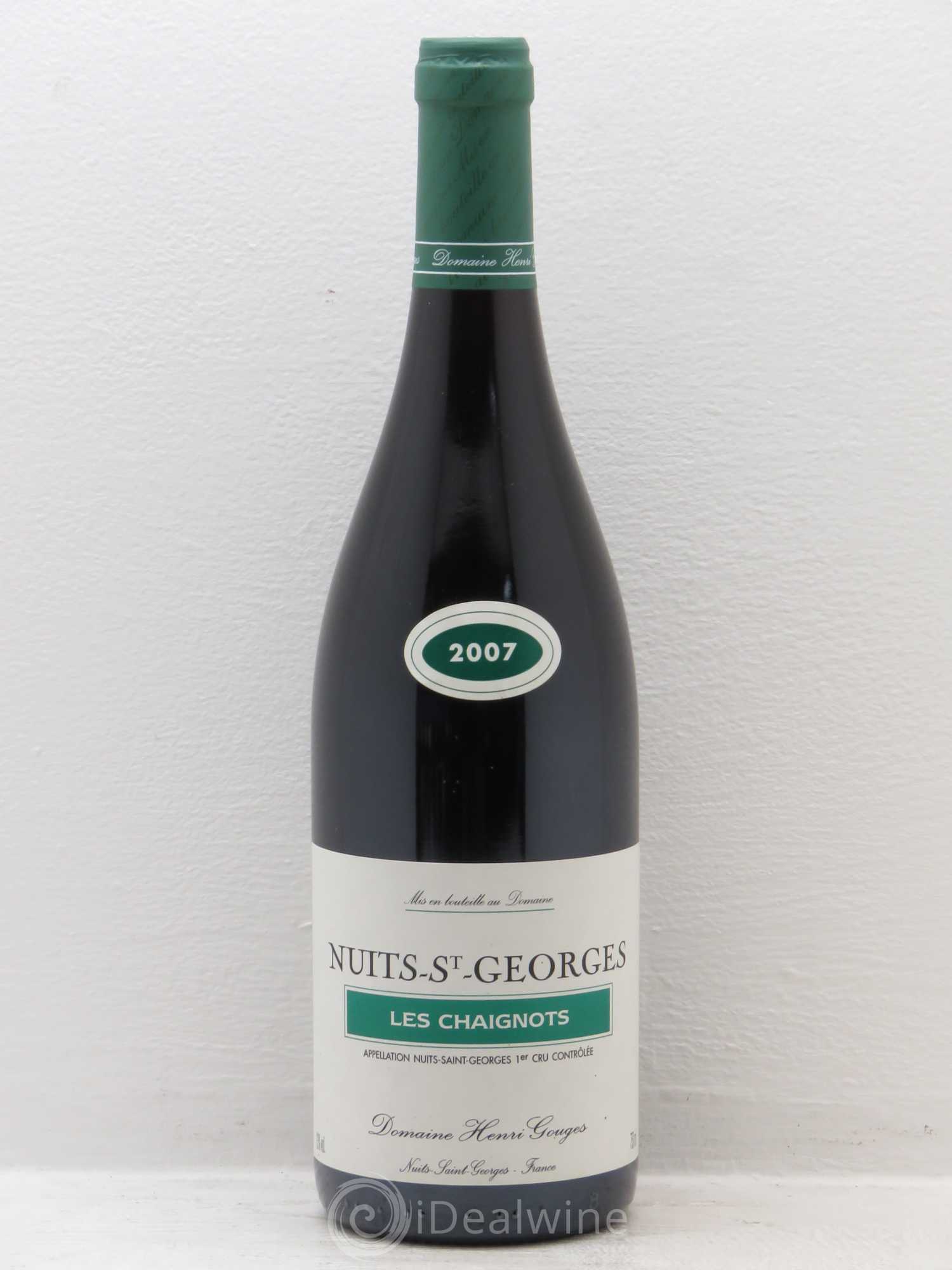 Nuits-Saint-Georges 1er Cru Les Chaignots Henri Gouges 2007 - Lot de 1 bouteille - 0