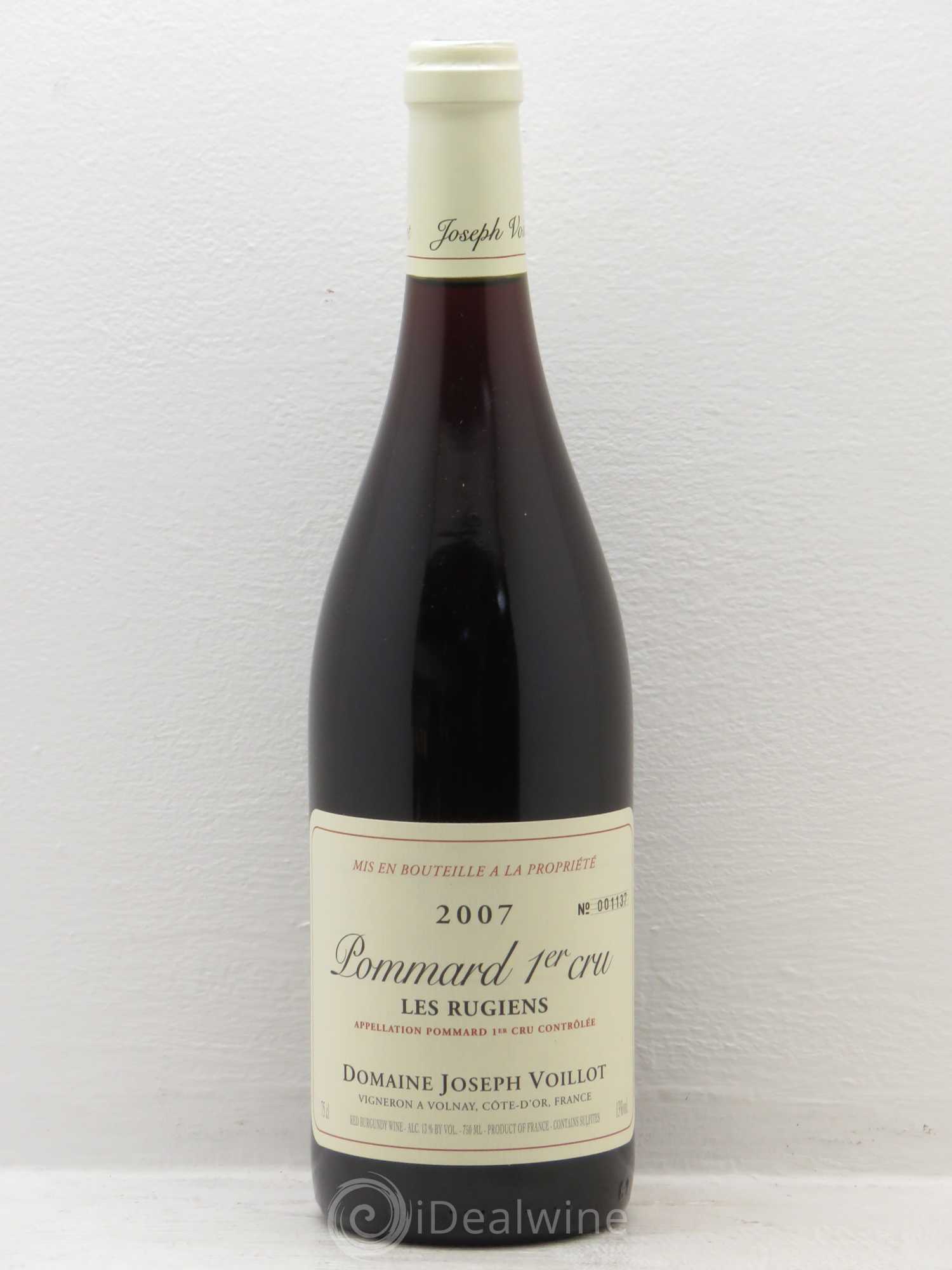 Pommard 1er Cru Voillot 2007 - Lot de 1 bouteille - 0
