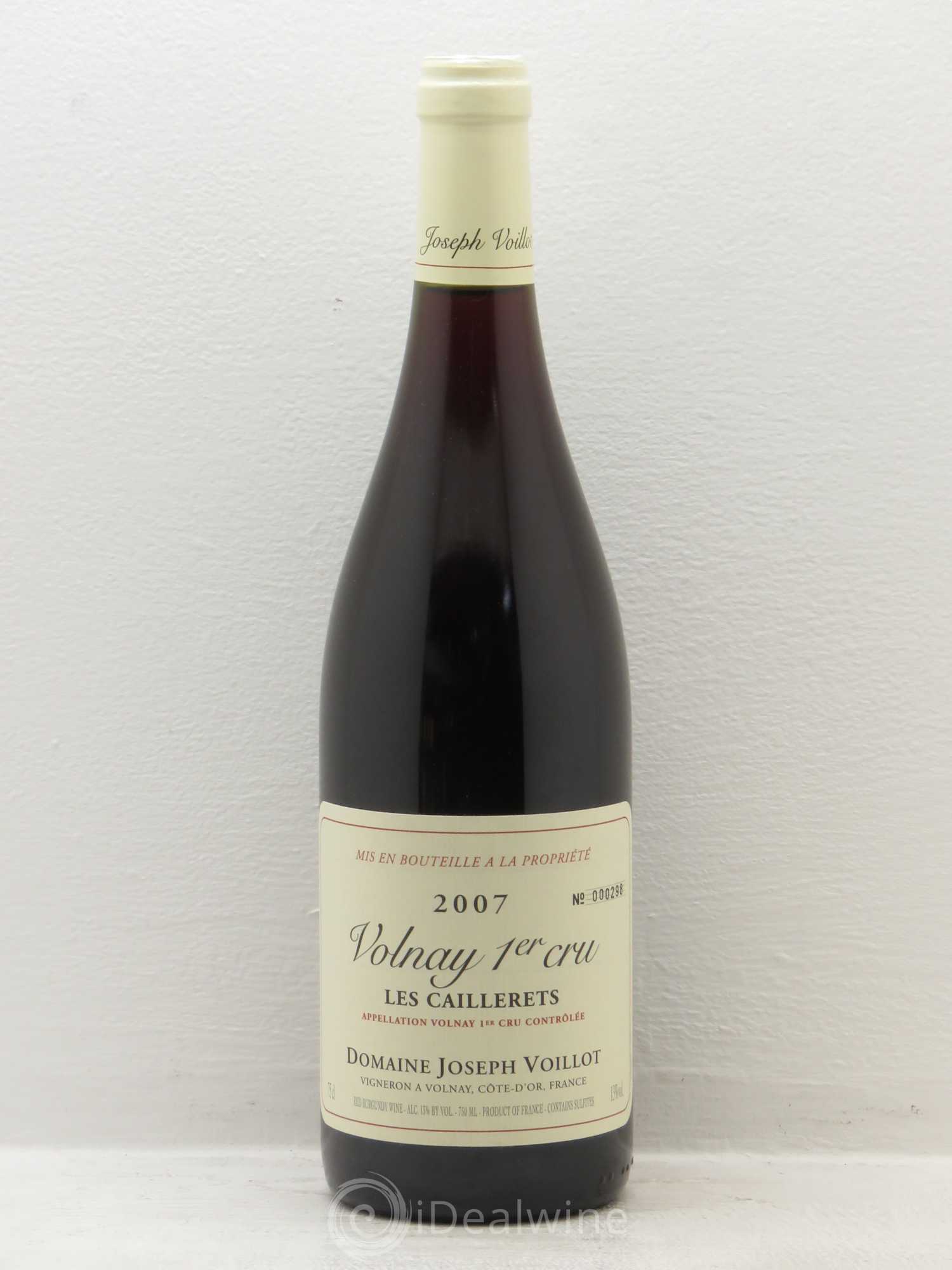 Volnay 1er Cru Voillot 2007 - Lot de 1 bouteille - 0