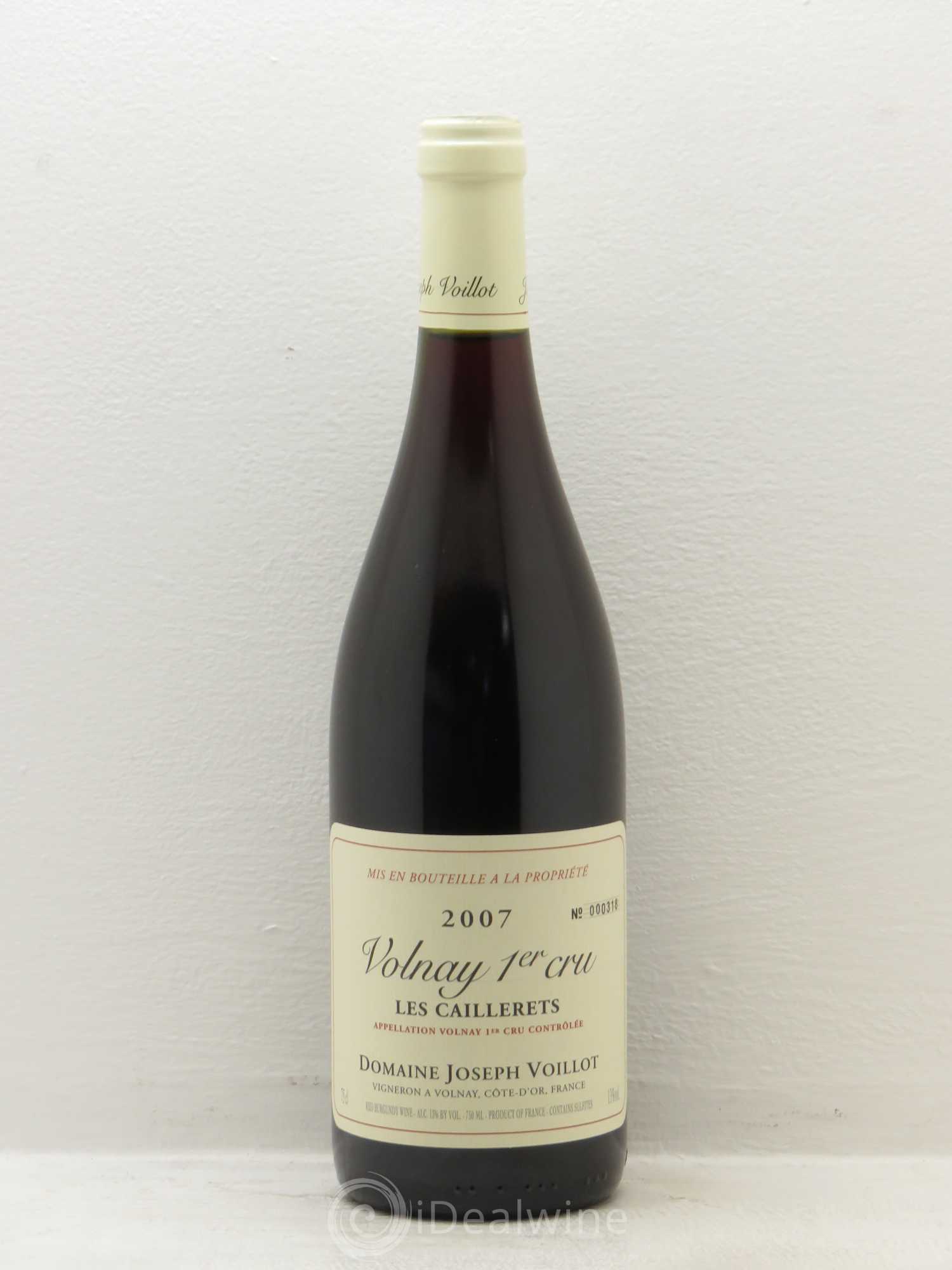 Volnay 1er Cru Voillot 2007 - Lot de 1 bouteille - 0