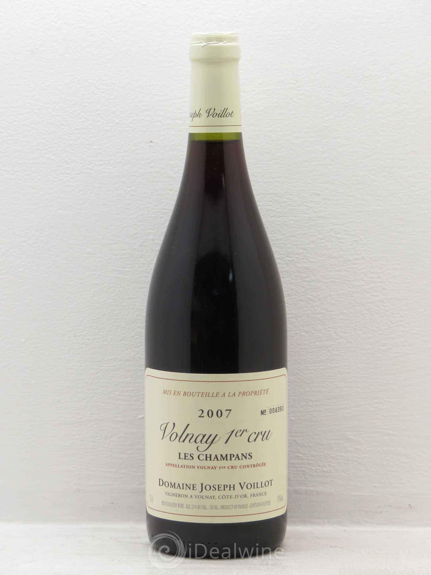 Volnay 1er Cru Voillot 2007 - Lot de 1 bouteille - 0
