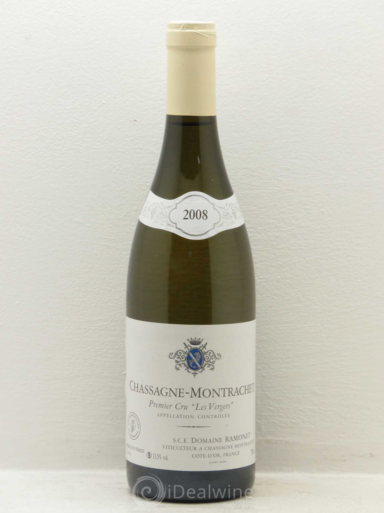 Chassagne-Montrachet 1er Cru Les Vergers Ramonet (Domaine) 2008 - Lot de 1 bouteille - 0