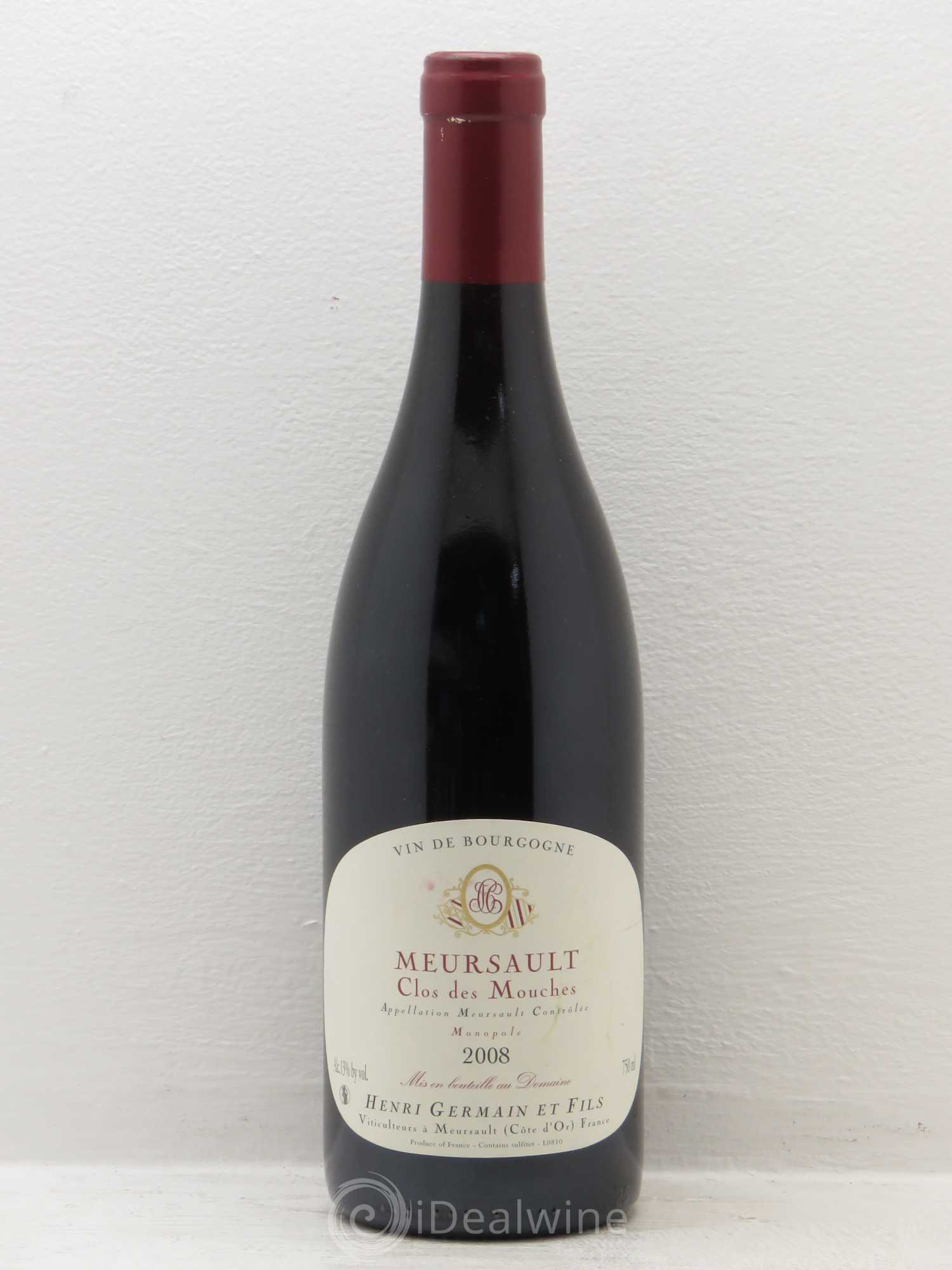 Meursault Clos des mouches Henri Germain 2008 - Posten von 1 Flasche - 0