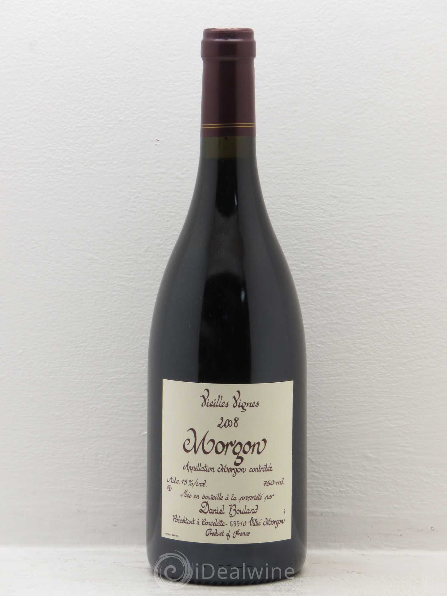 Morgon Vieilles Vignes Daniel Bouland (Domaine) 2008 - Lot de 1 bouteille - 0