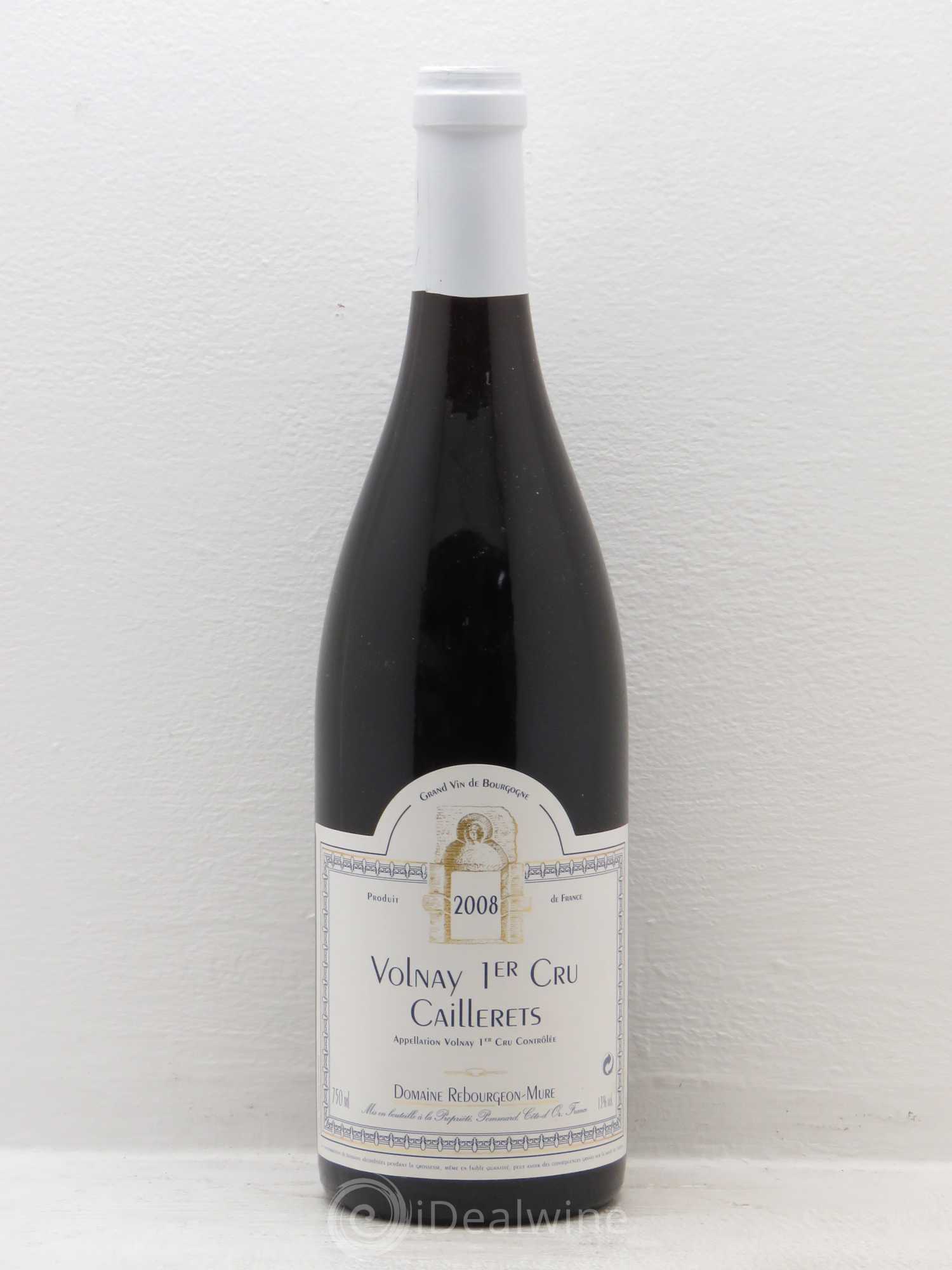 Volnay 1er Cru Rebourgeon Mure 2008 - Lot de 1 bouteille - 0