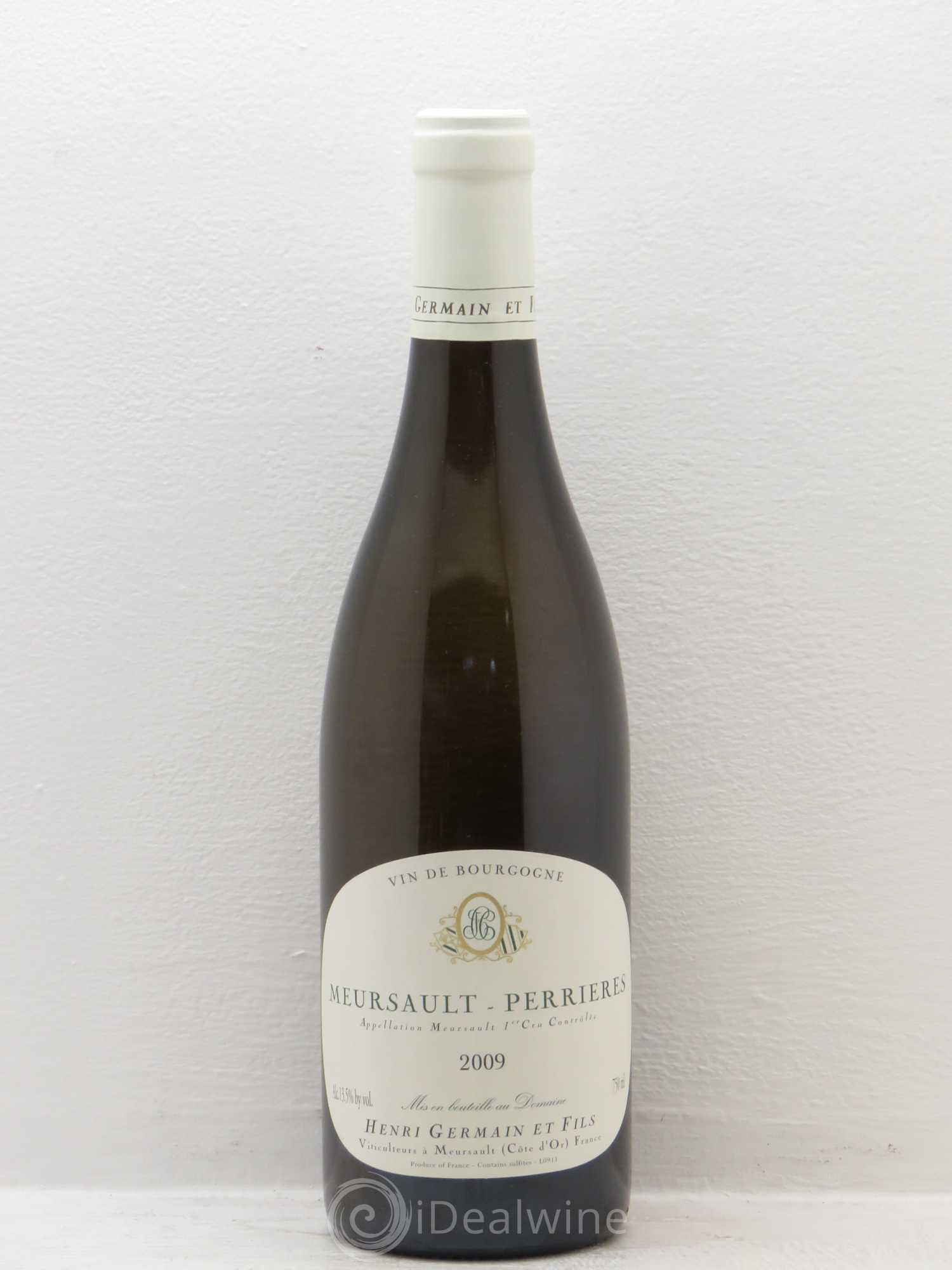 Meursault 1er Cru Henri Germain 2009 - Lot de 1 bouteille - 0