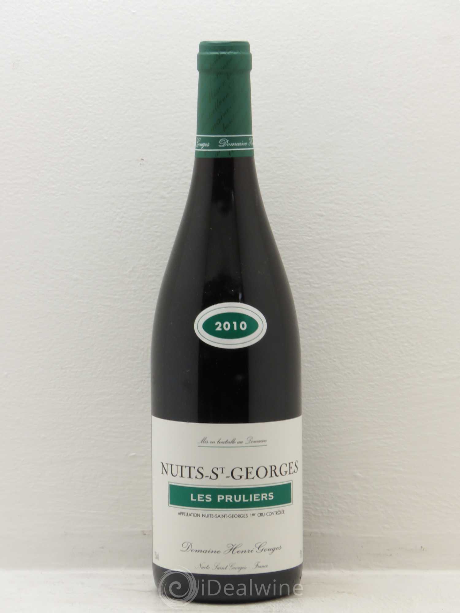 Nuits-Saint-Georges 1er Cru Les Pruliers Henri Gouges Les Saints Georges 2010 - Posten von 1 Flasche - 0