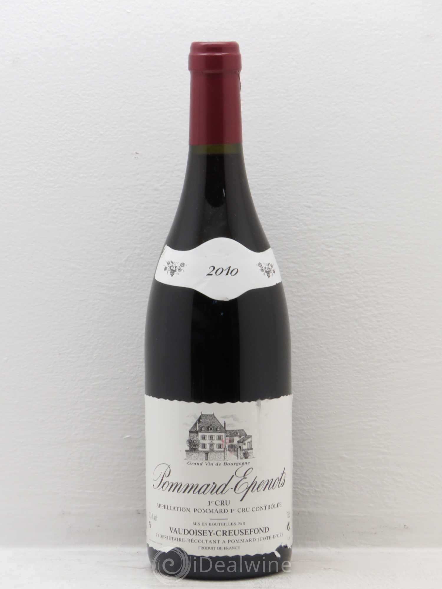 Pommard 1er Cru Vaudoisey Creusefond 2010 - Lot de 1 bouteille - 0