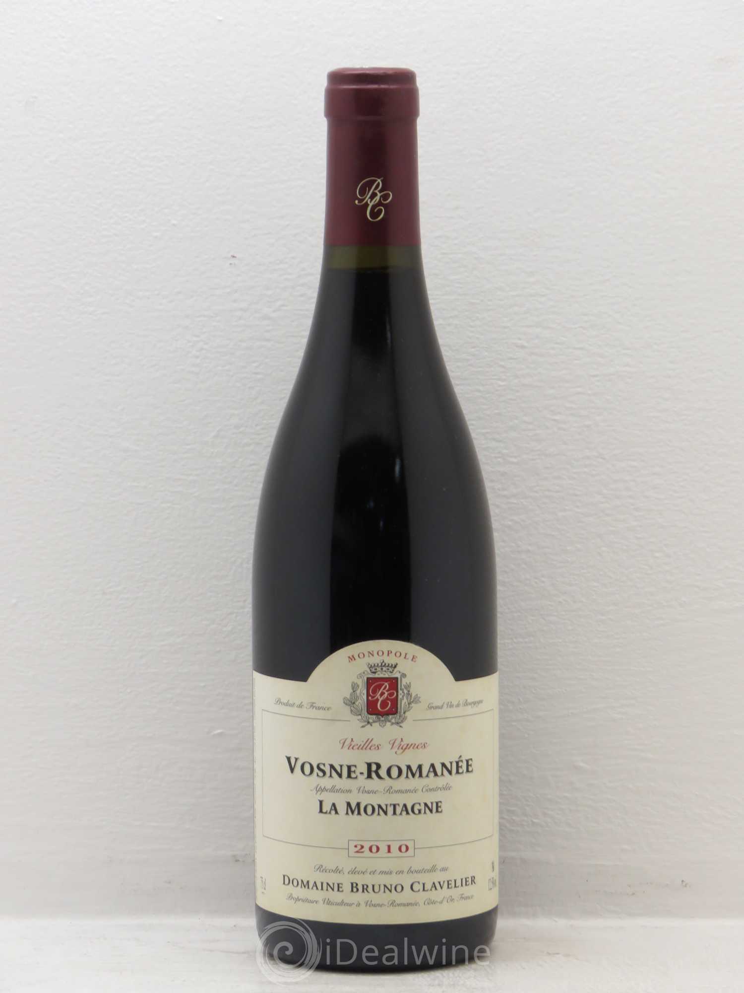 Vosne-Romanée La Montagne Bruno Clavelier Vieilles vignes 2010 - Posten von 1 Flasche - 0