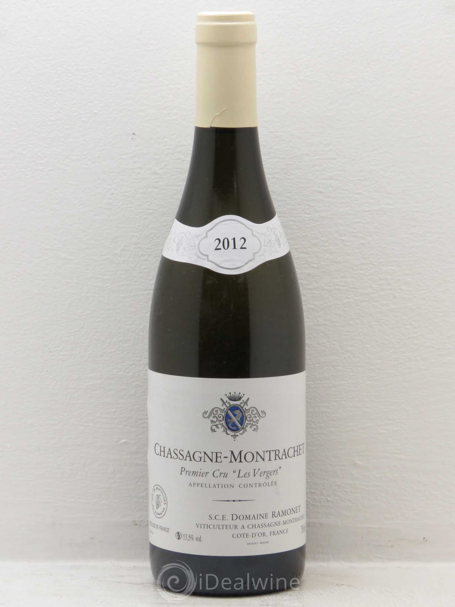 Chassagne-Montrachet 1er Cru Les Vergers Ramonet (Domaine) 2012 - Lot de 1 bouteille - 0