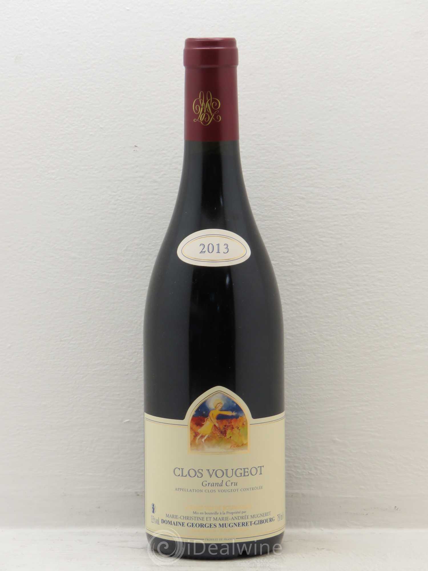 Clos de Vougeot Grand Cru Mugneret-Gibourg (Domaine) 2013 - Lot de 1 bouteille - 0