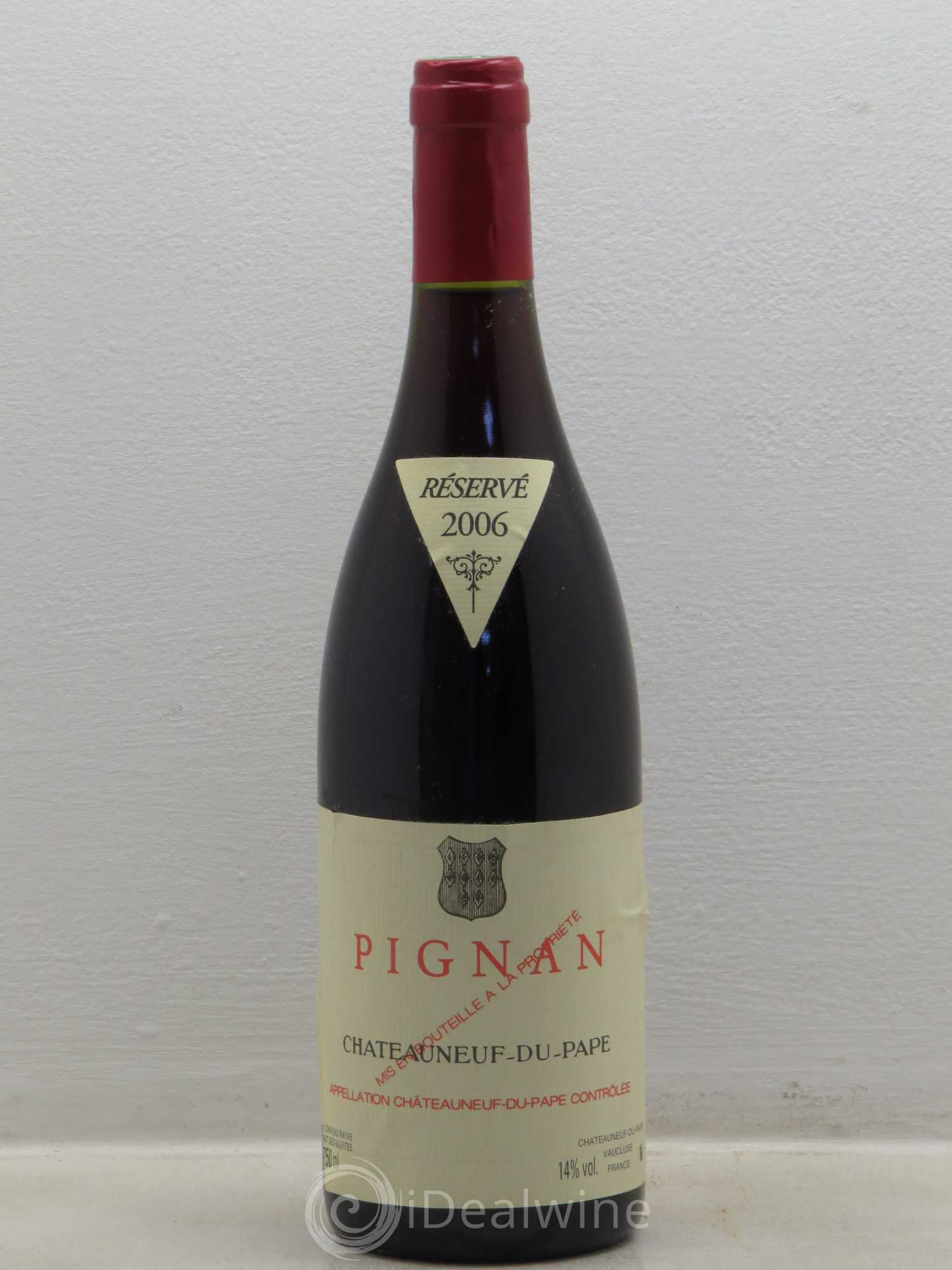 Châteauneuf-du-Pape Pignan Emmanuel Reynaud 2006 - Lot de 1 bouteille - 0